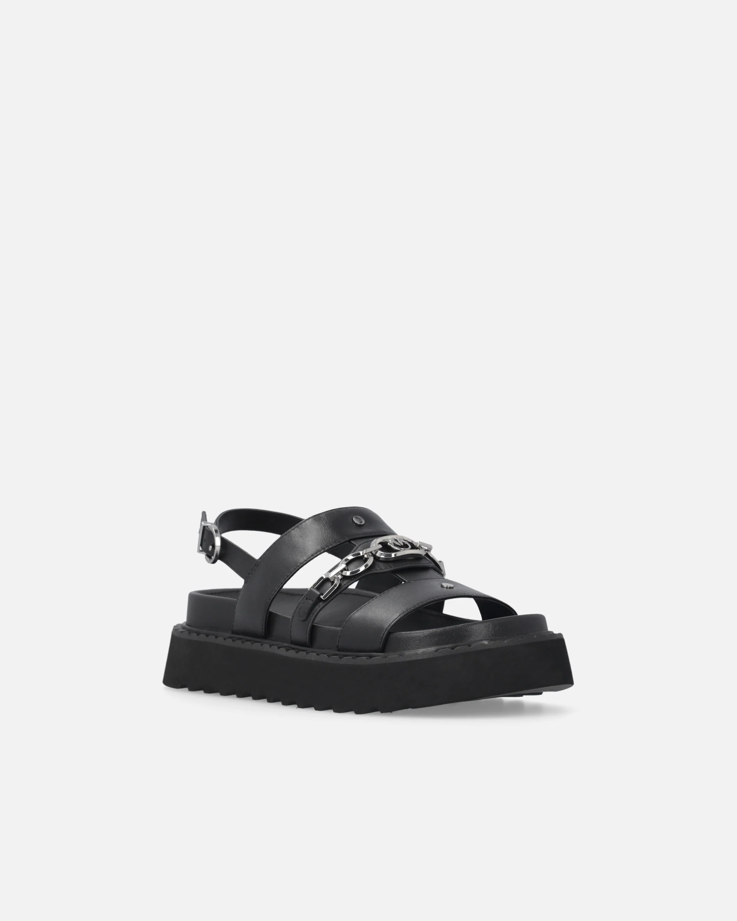Leather sandals with chain - Image 2