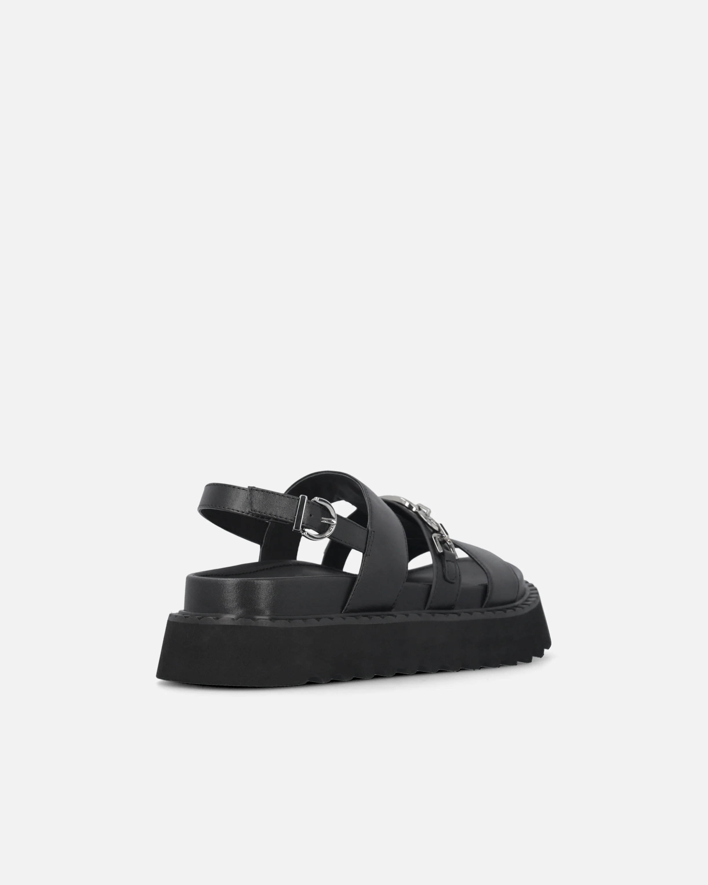 Leather sandals with chain - Image 3