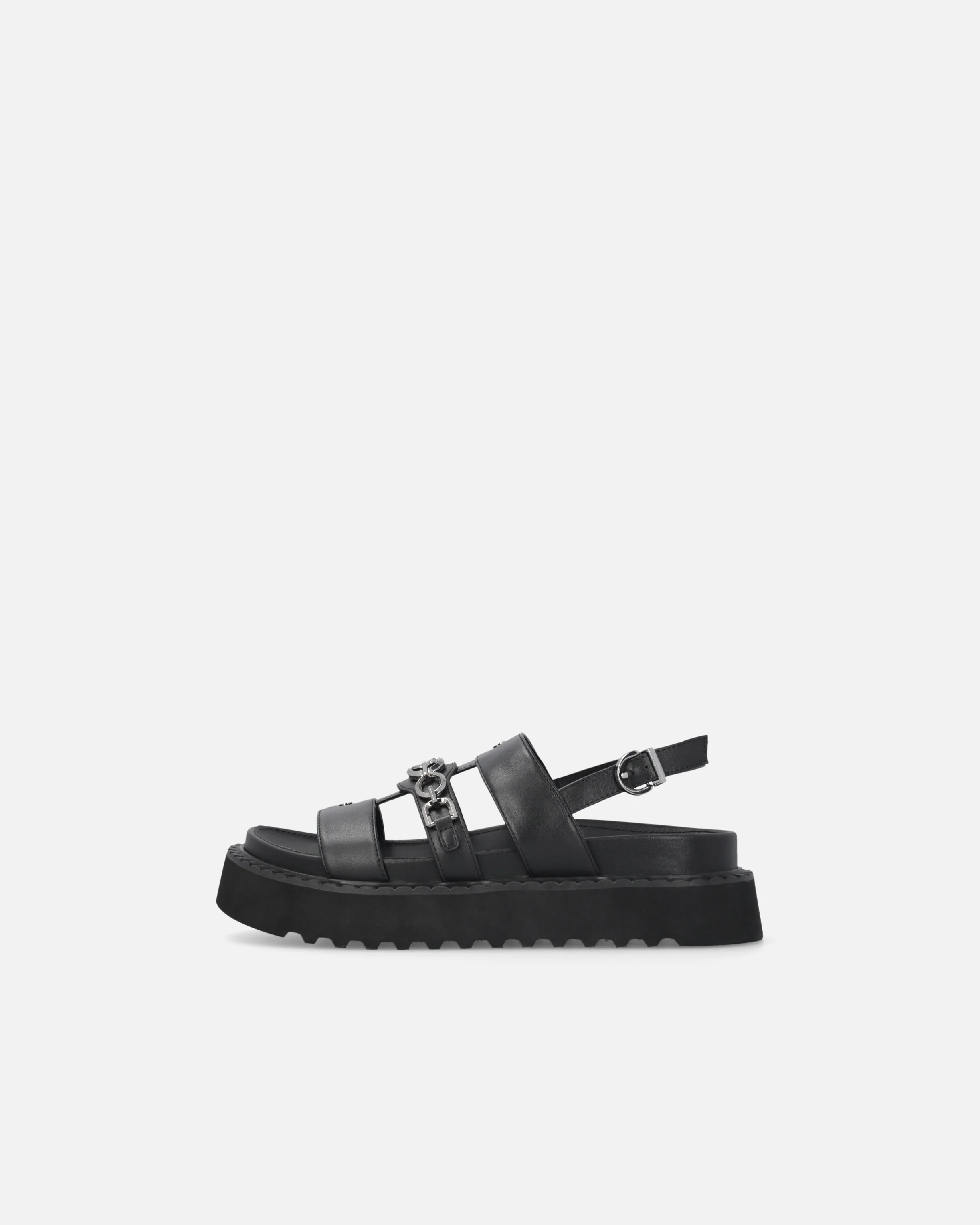 Leather sandals with chain - Image 5