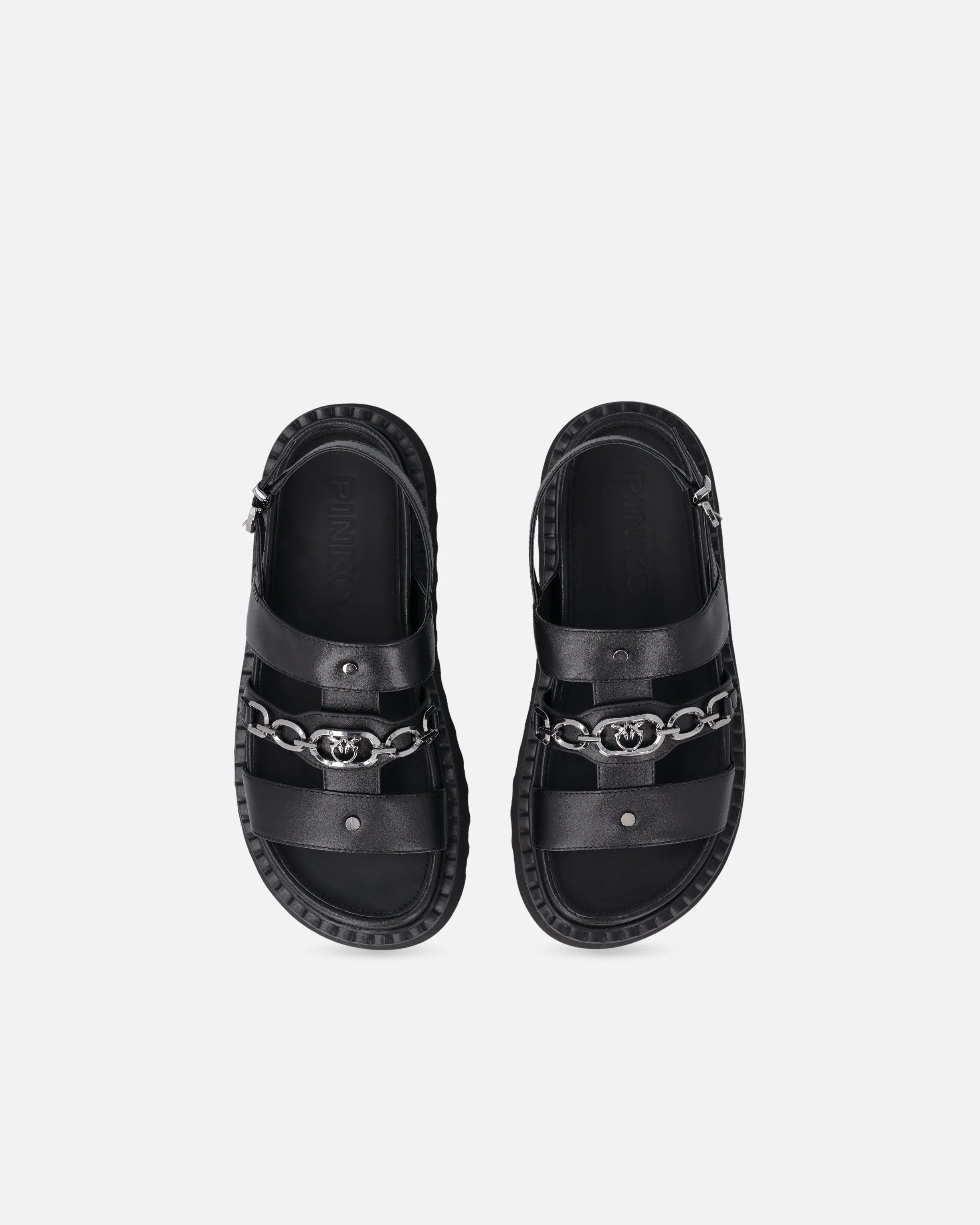 Leather sandals with chain - Image 9
