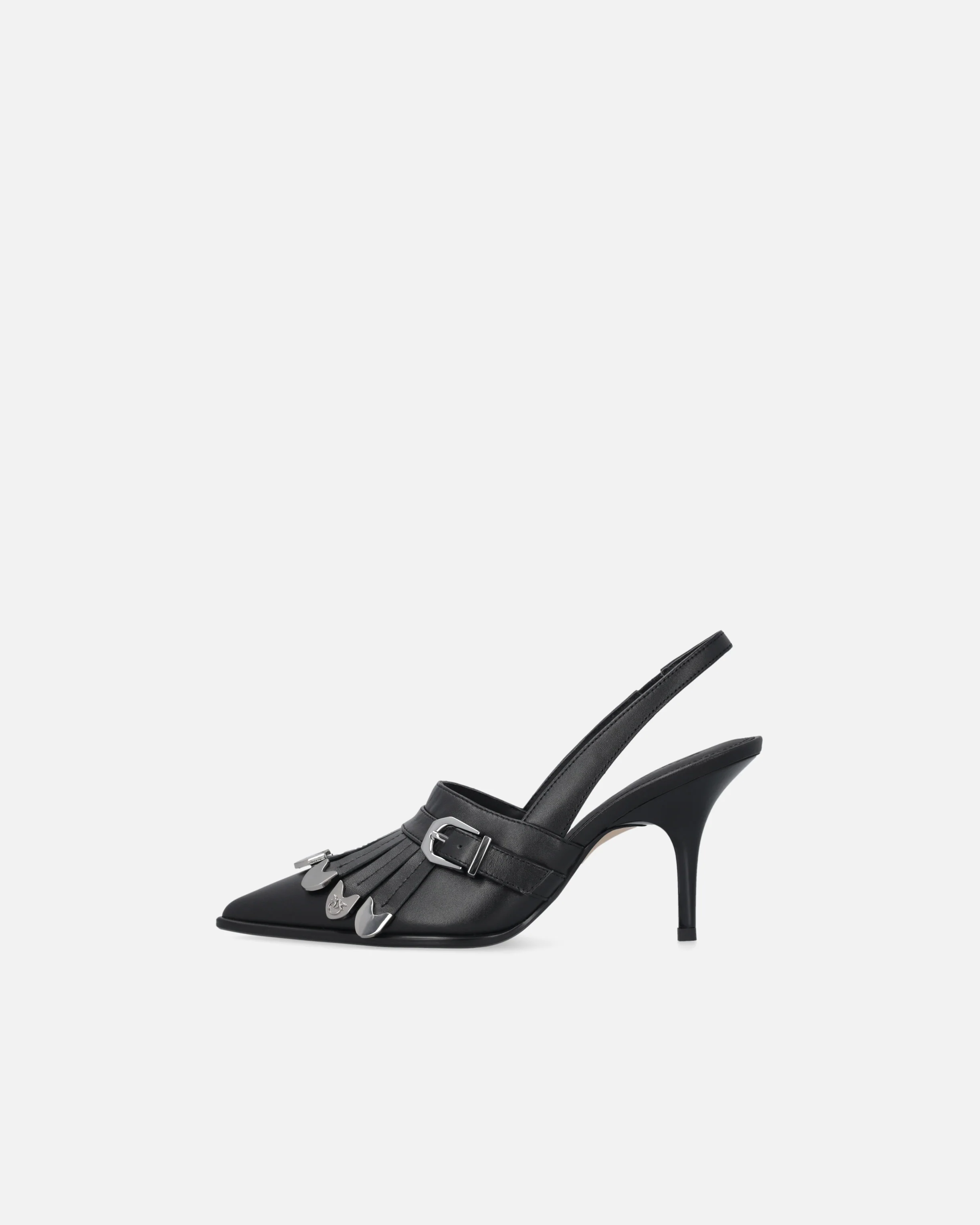 Leather slingbacks with saddlery-inspired details - Image 5