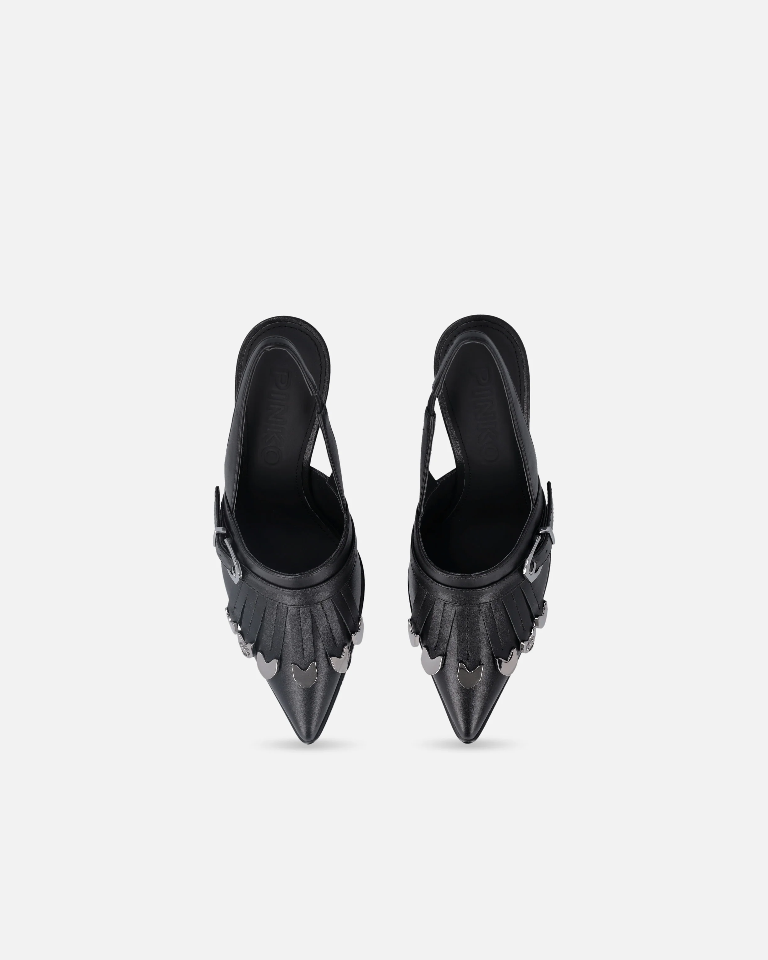 Leather slingbacks with saddlery-inspired details - Image 9