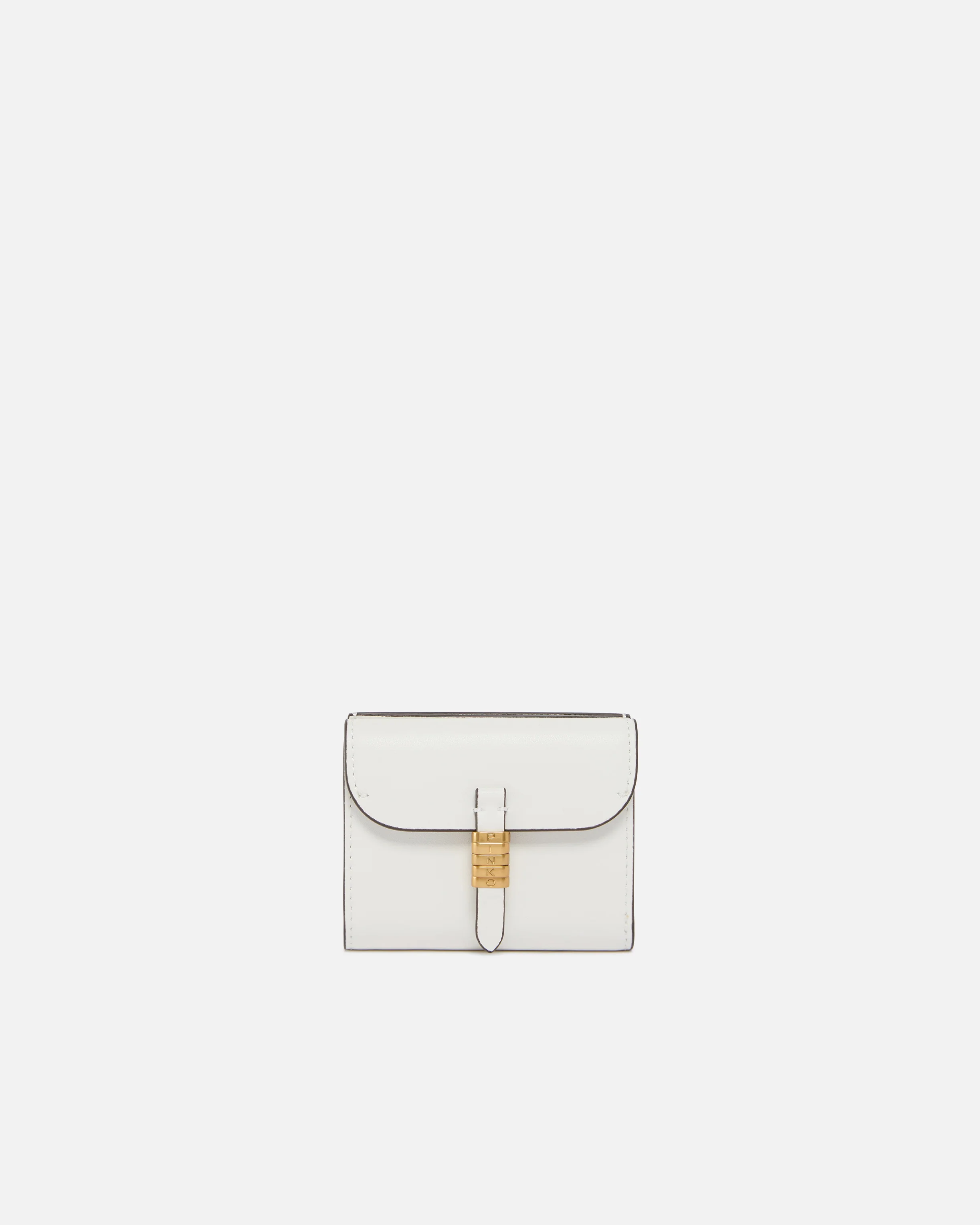 Leather wallet with PINKO lettering