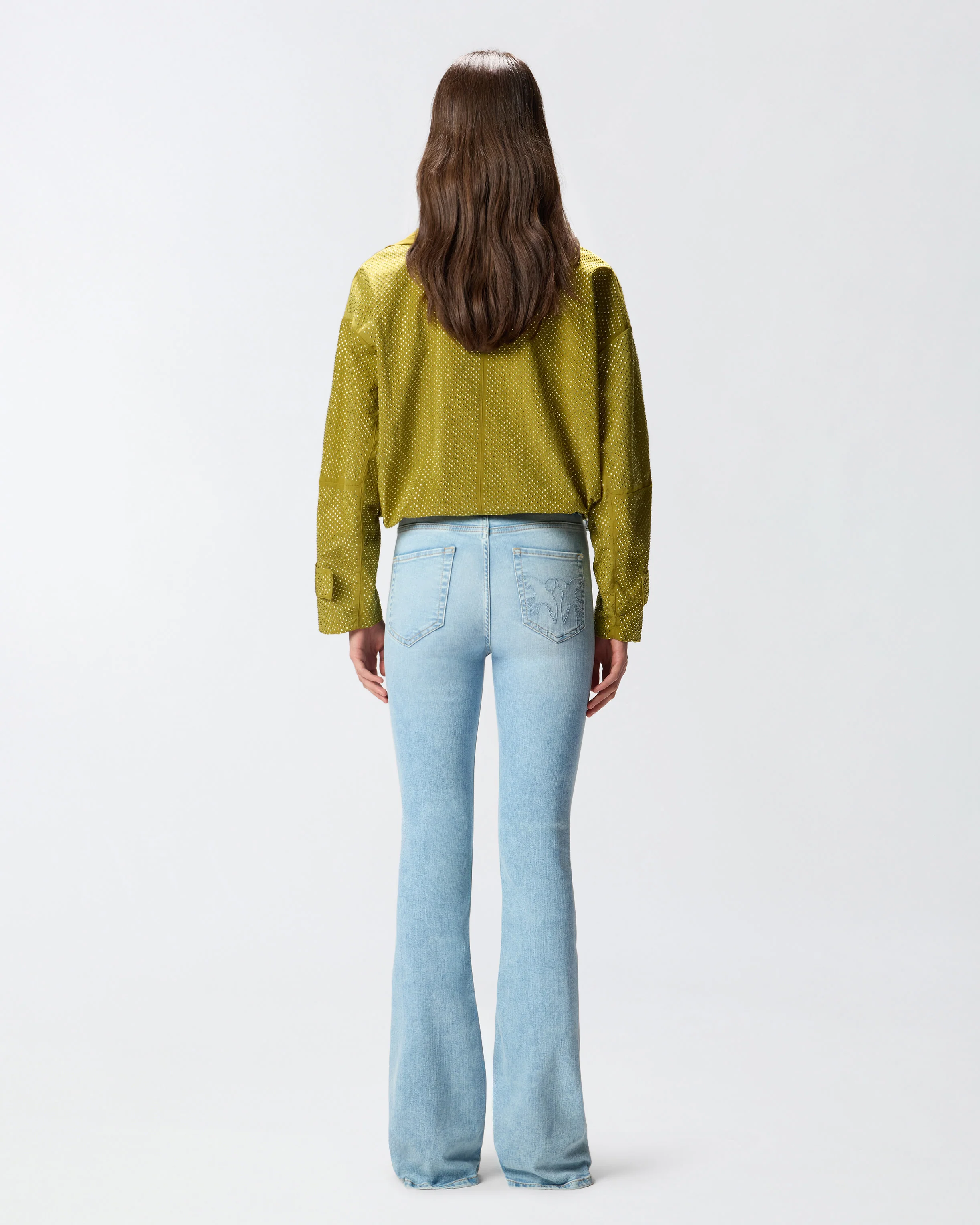 Light jeans with belt and Love Birds buckle - Image 3
