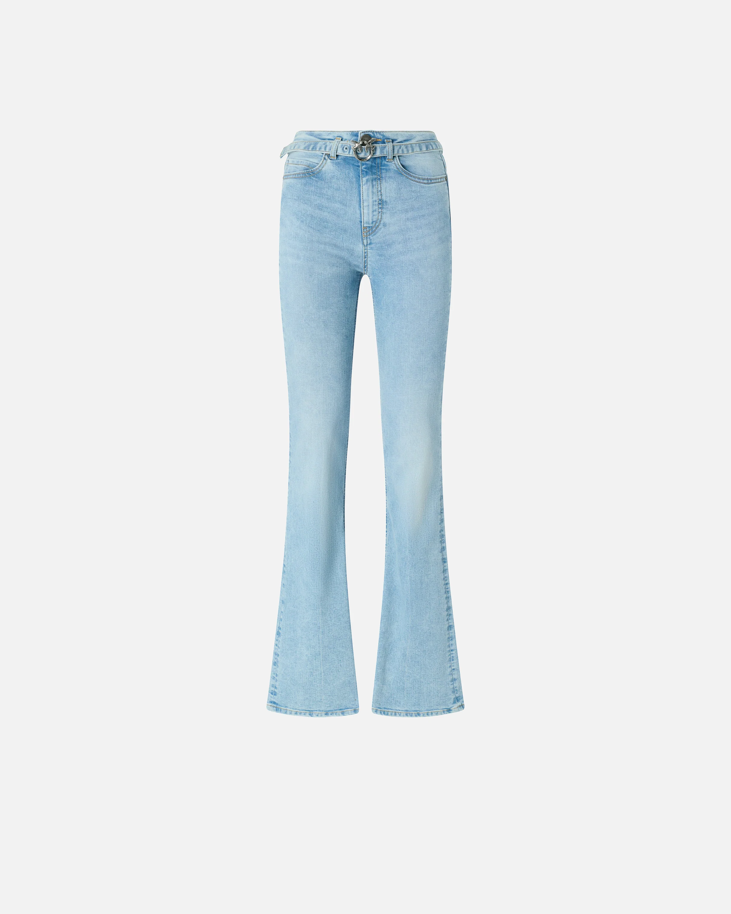 Light jeans with belt and Love Birds buckle - Image 5