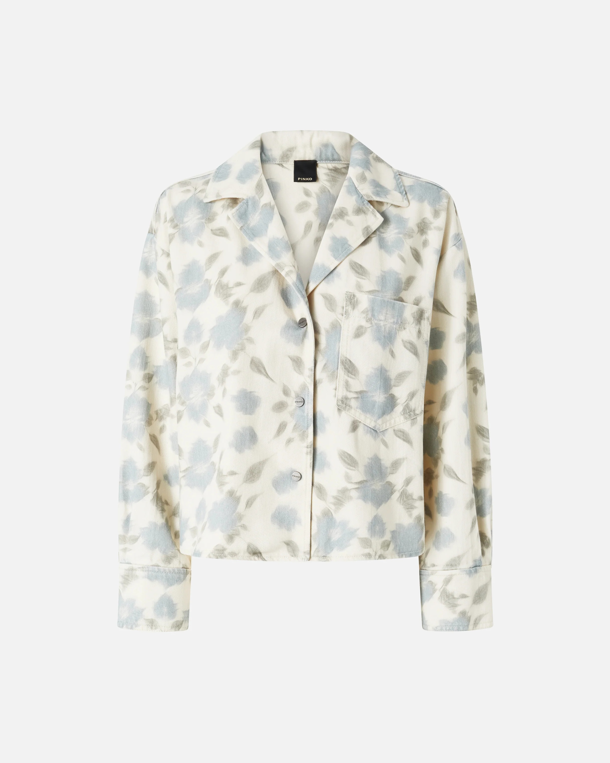 Lightweight boxy shirt with floral print - Image 5