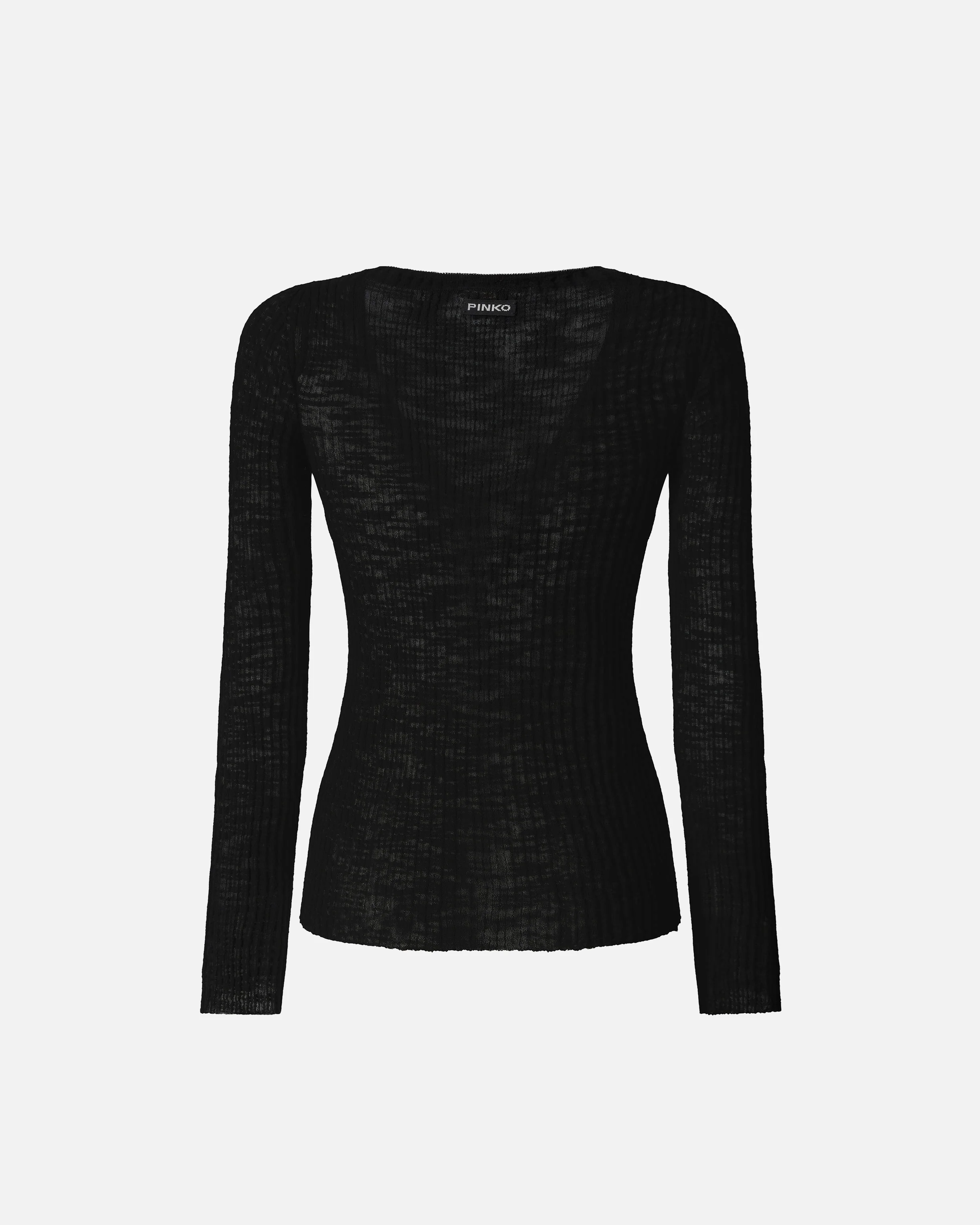 Lightweight ribbed cotton Henley sweater - Image 6