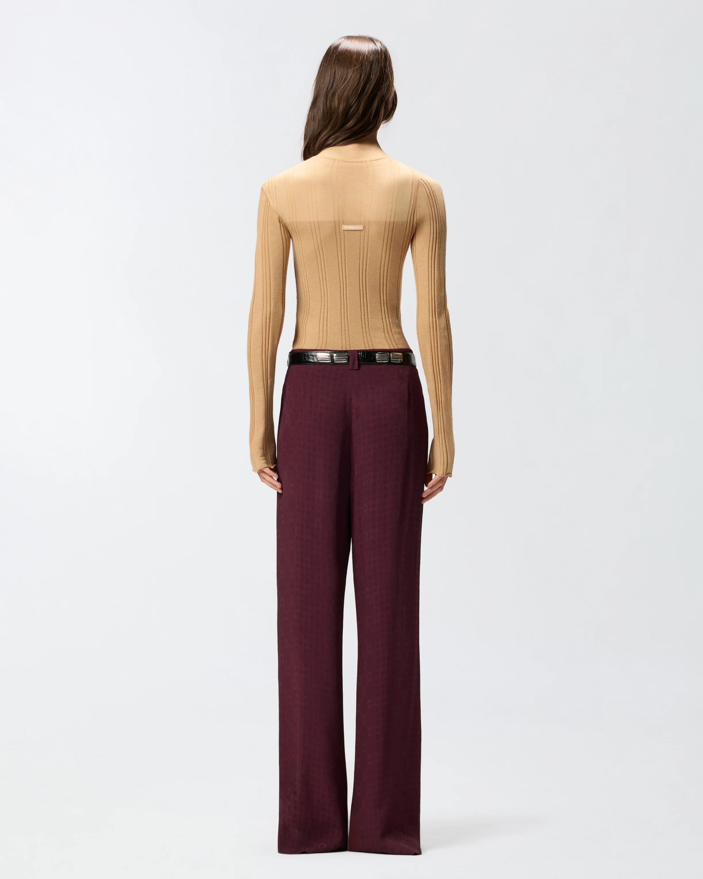 Lightweight ribbed sweater with sheer details - Image 3