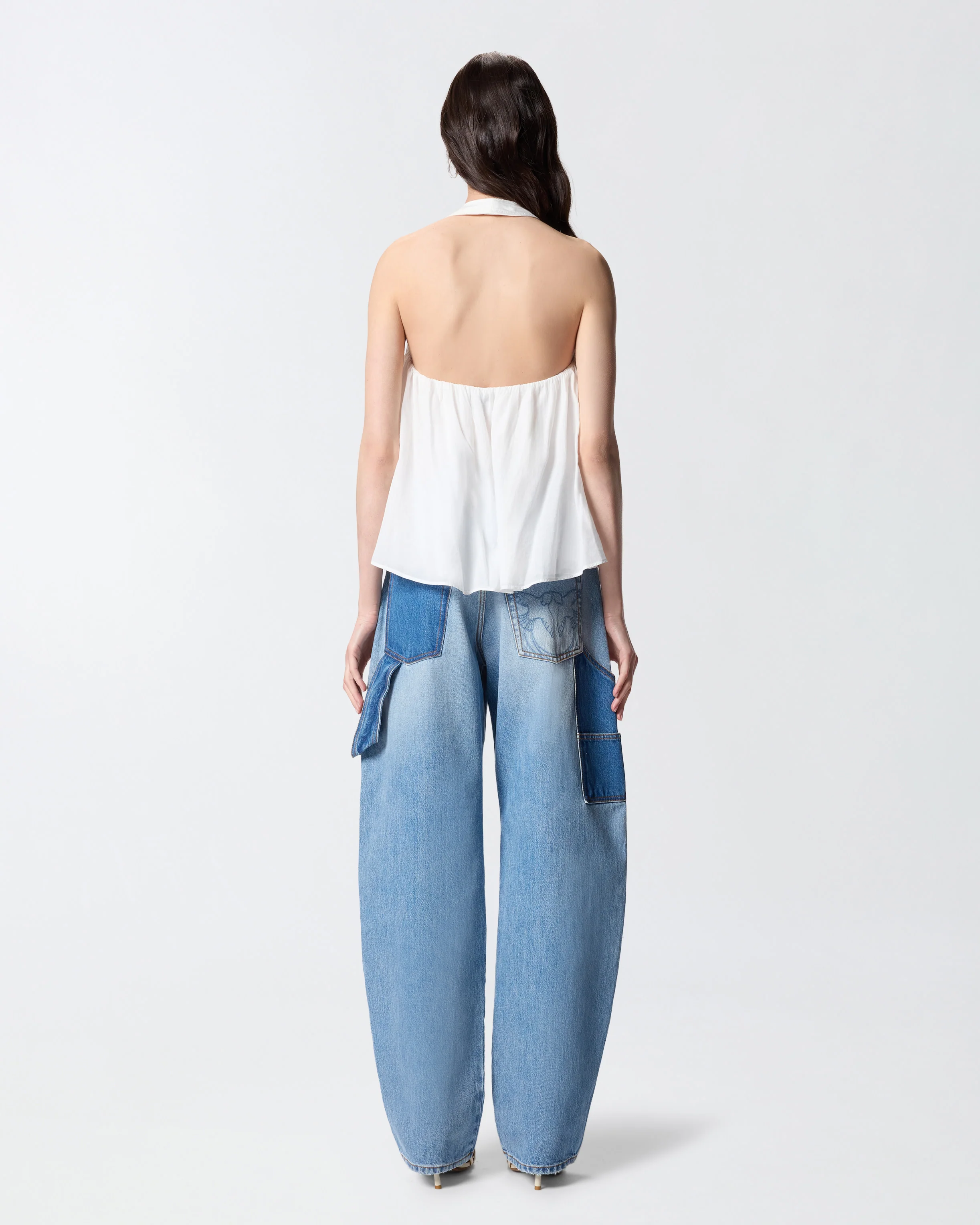 Lightweight top with laces and Texan details - Image 3