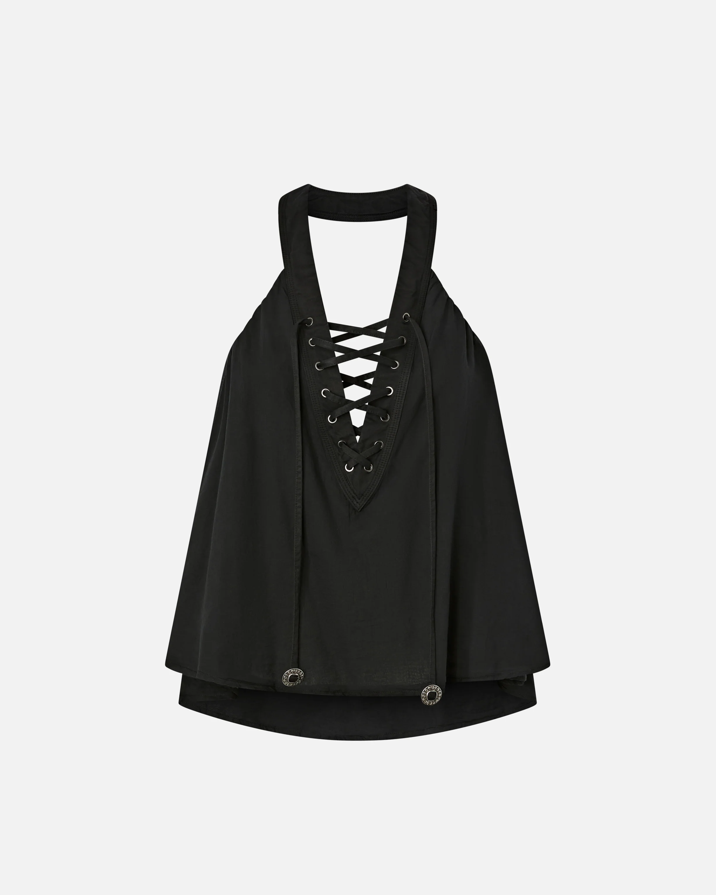 Lightweight top with laces and Texan details - Image 5