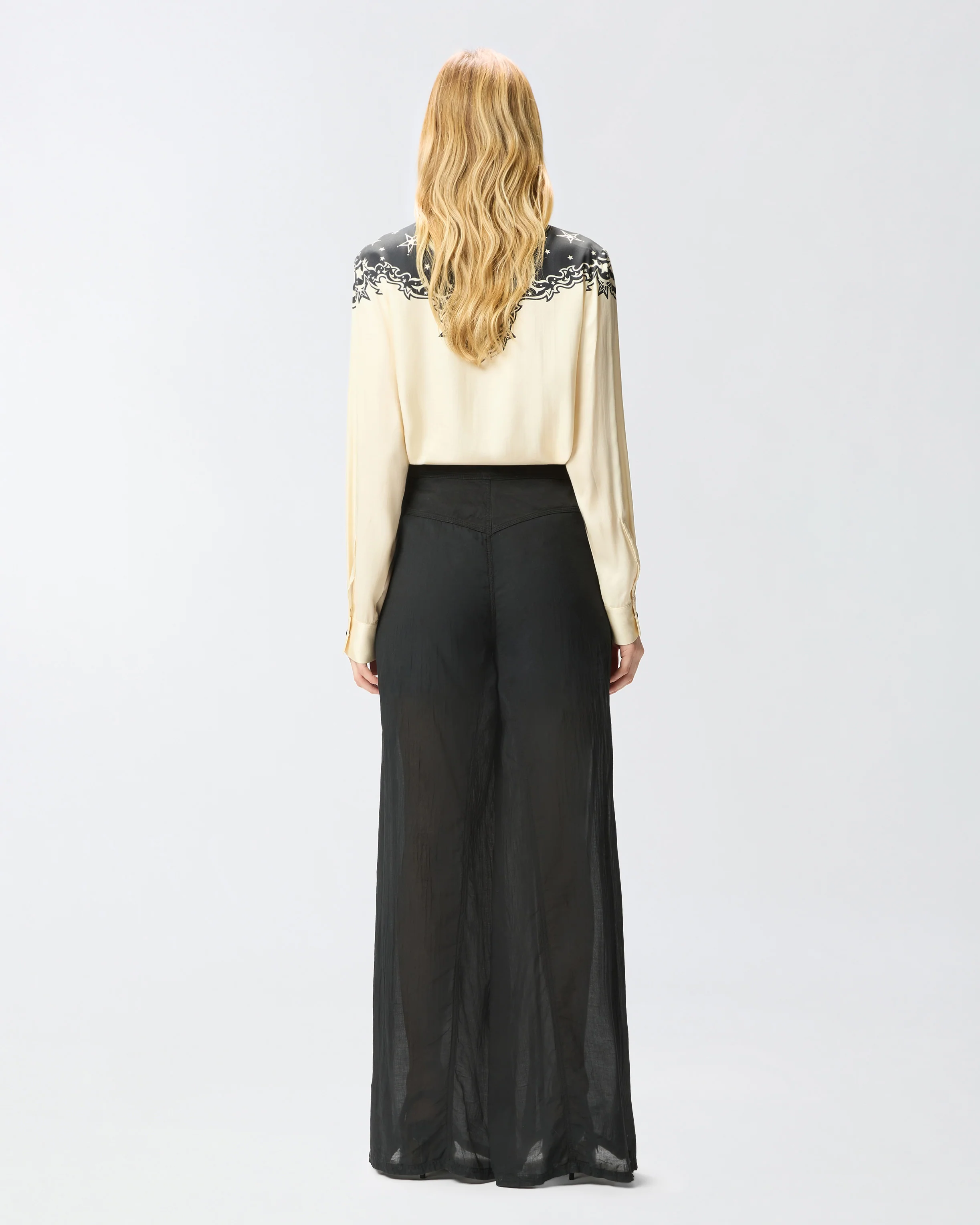 Lightweight trousers with laces and Texan details - Image 3