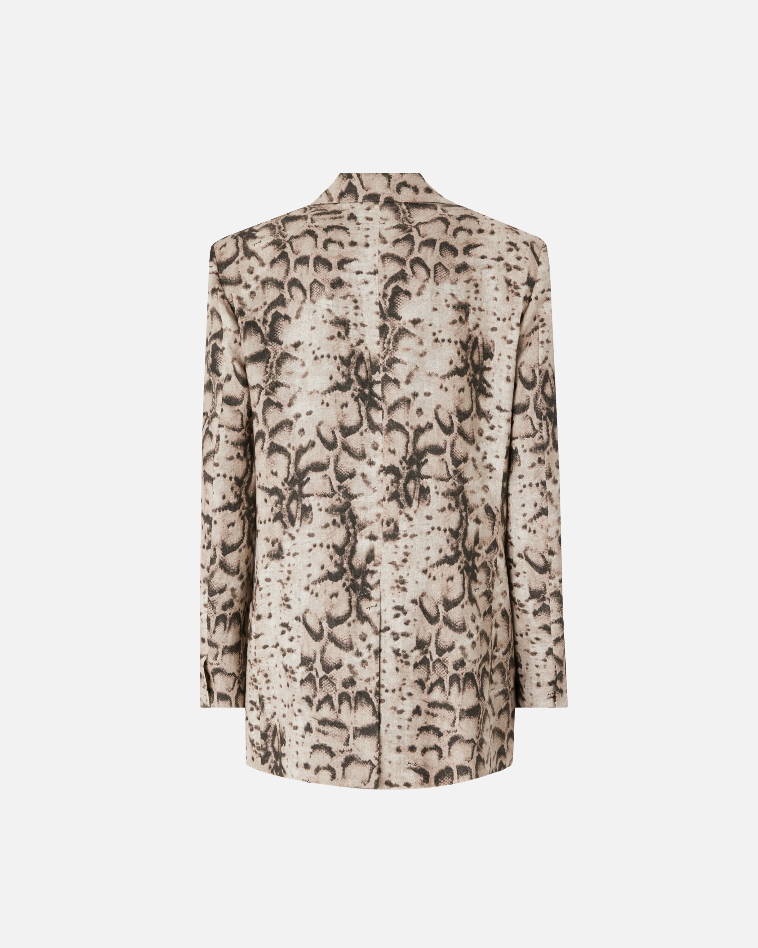 Linen jacket with snake print - Image 6