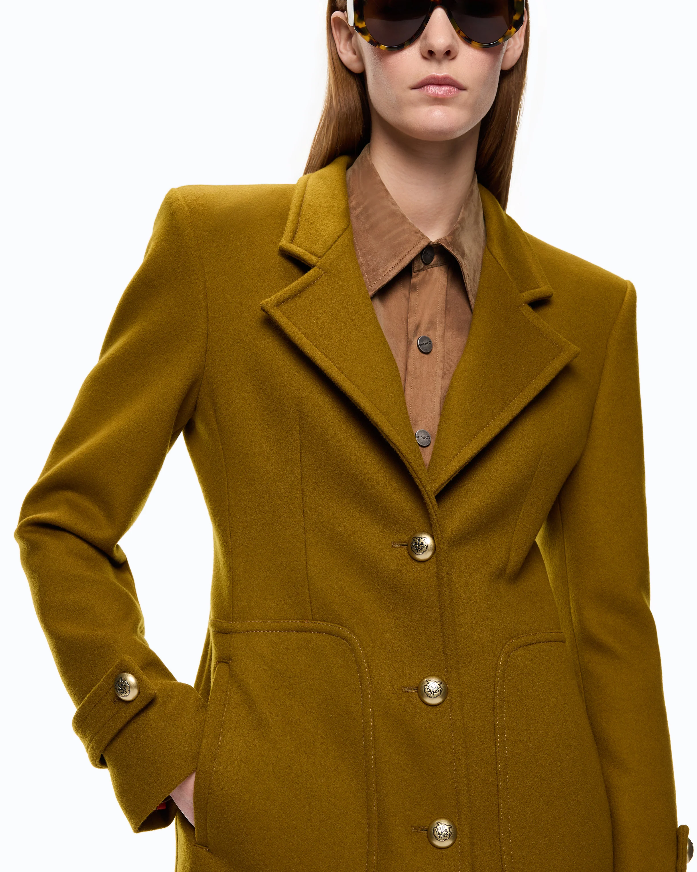 Long coat in wool-blend cloth - Image 3
