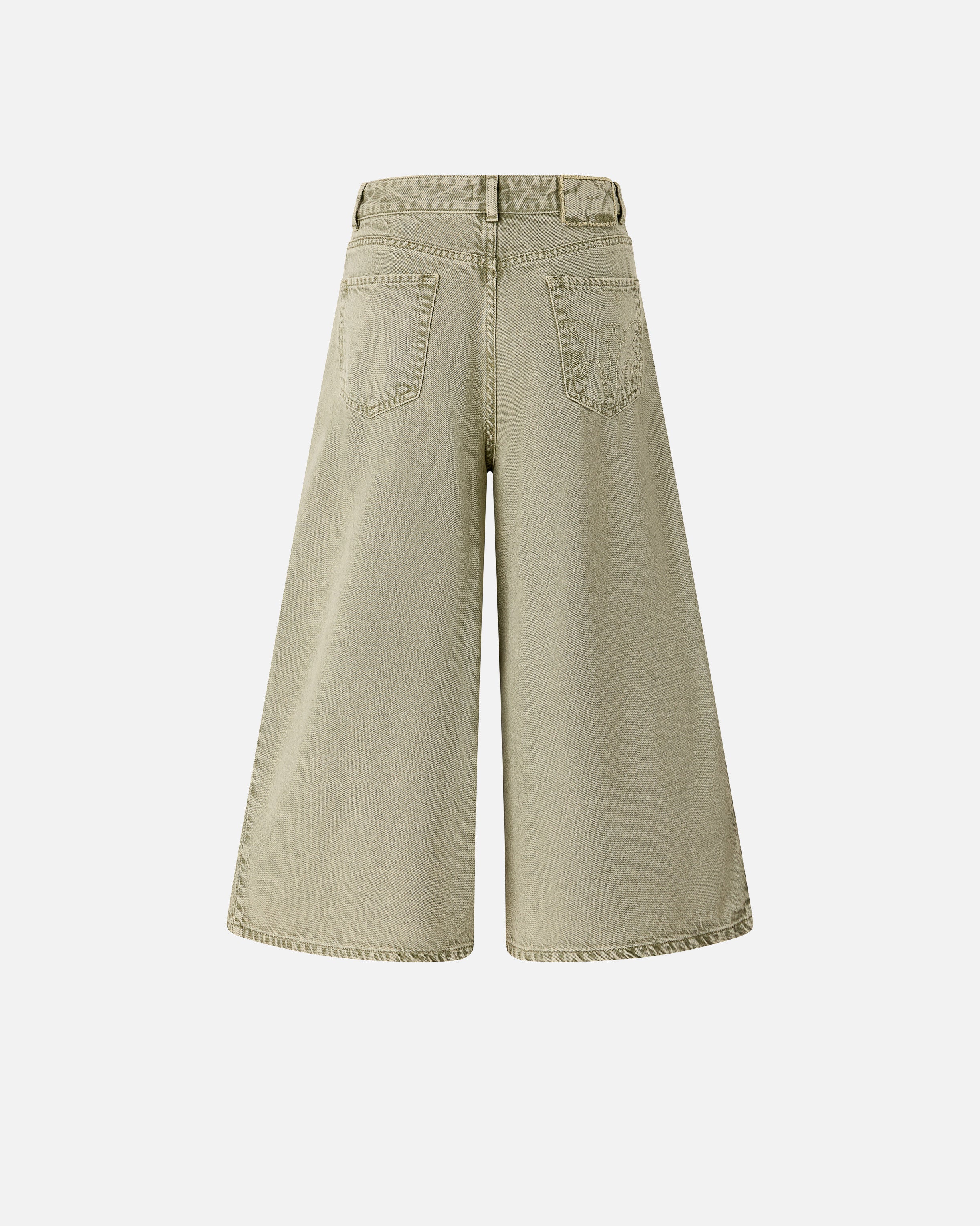 Long denim Bermuda shorts - Image 6