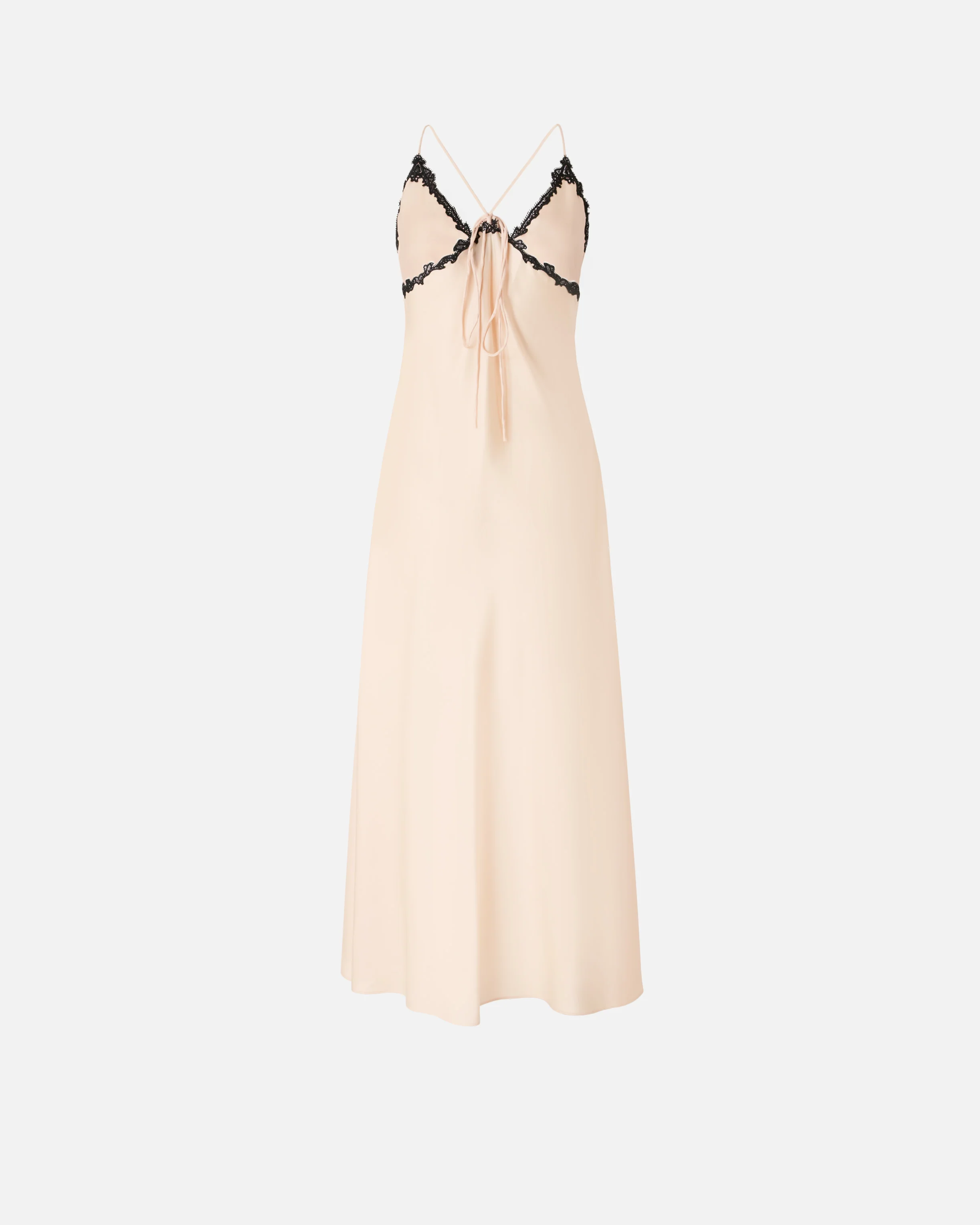 Long dress with lace inserts - Image 6