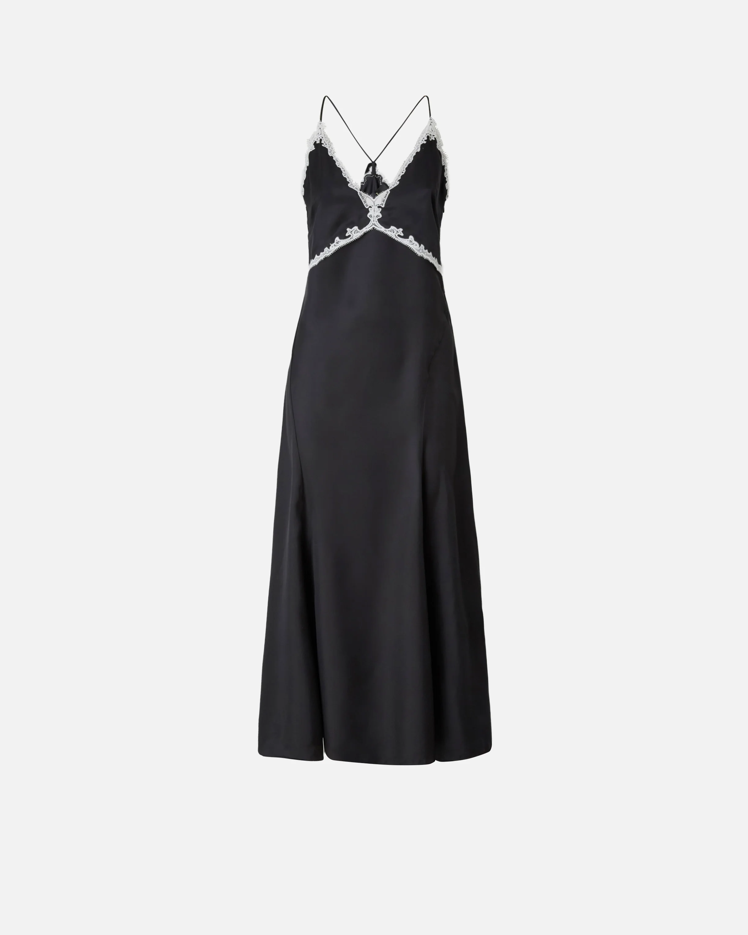 Long dress with lace inserts - Image 5