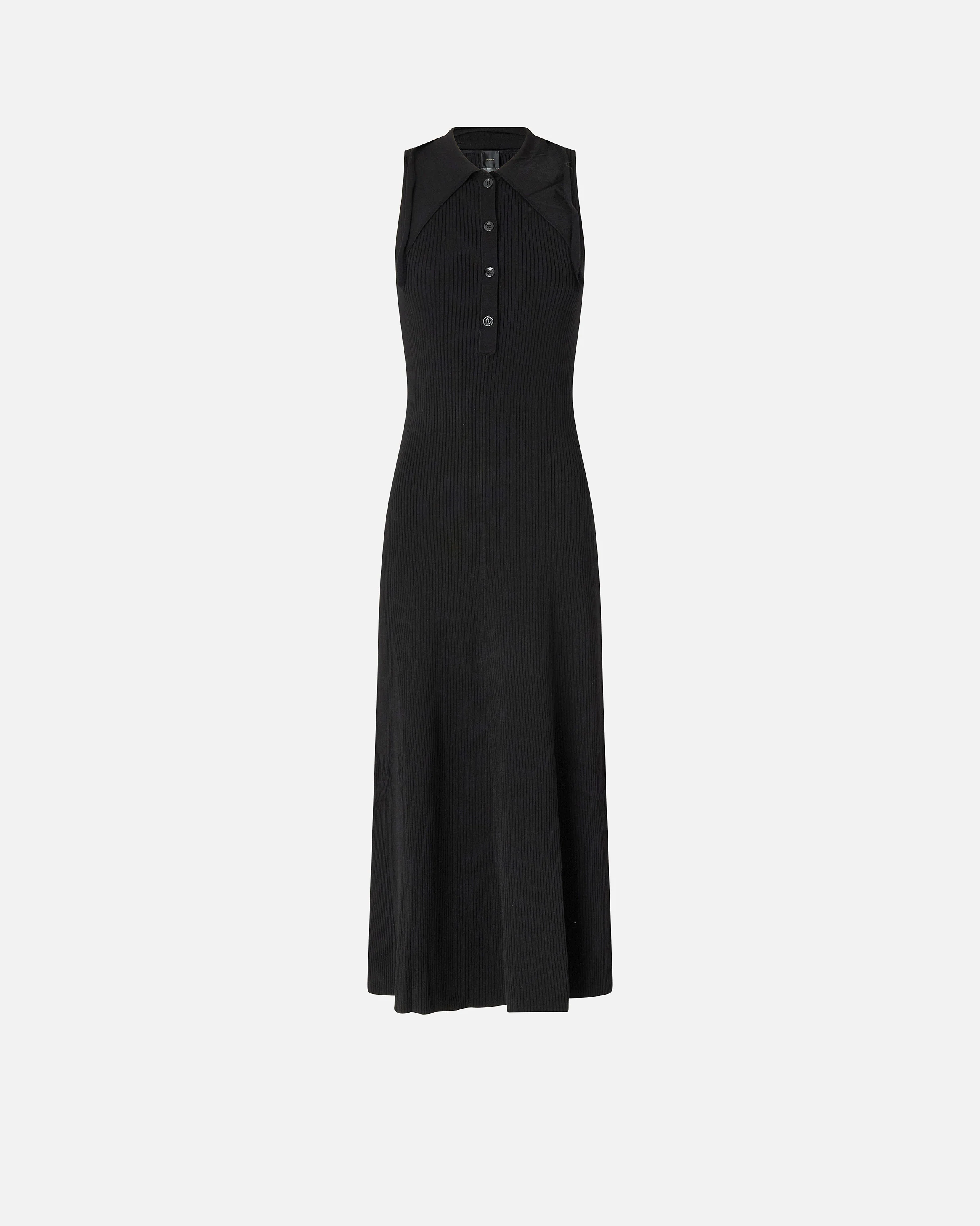 Long ribbed dress with bandana collar - Image 5