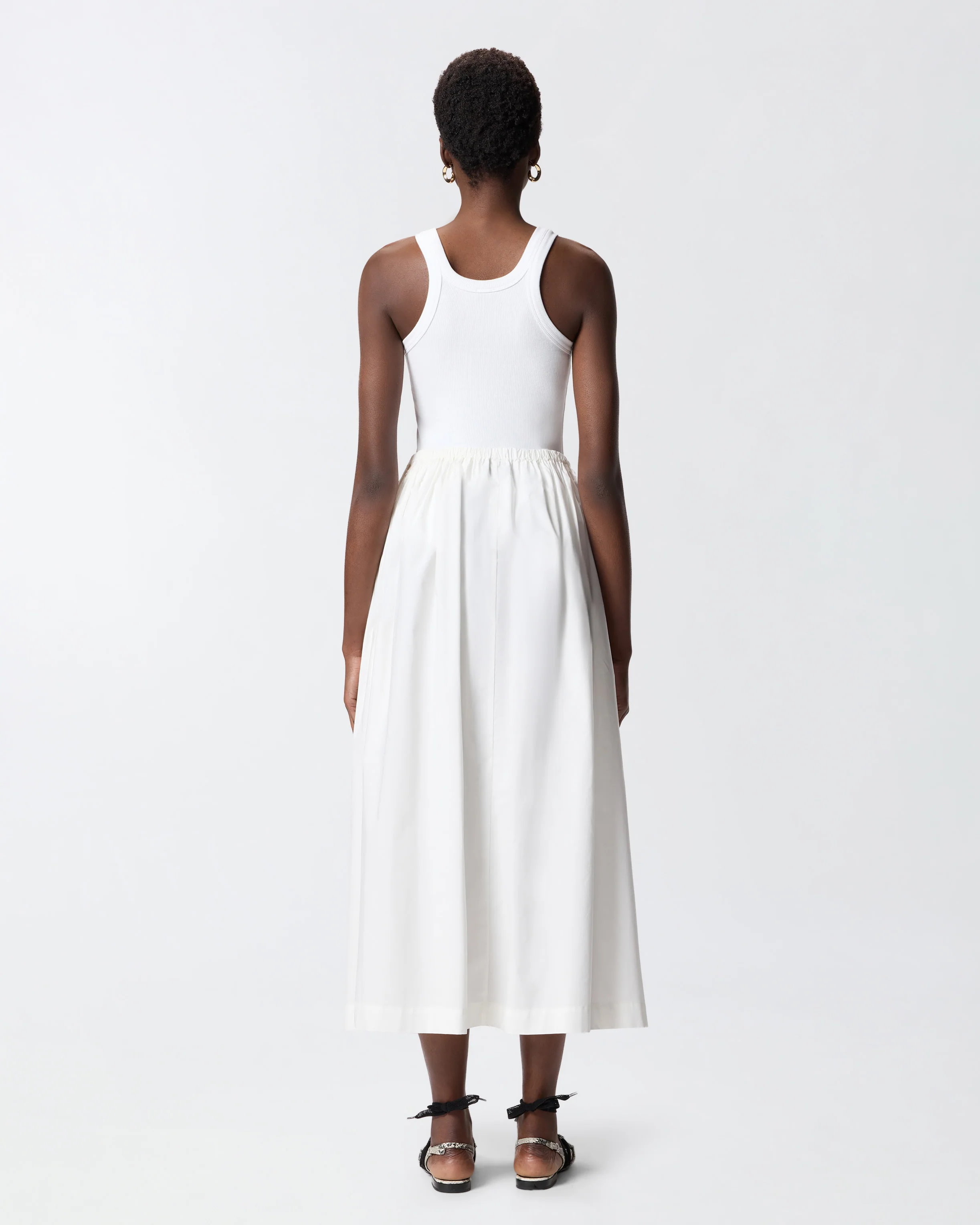 Long skirt with elasticated waist - Image 3