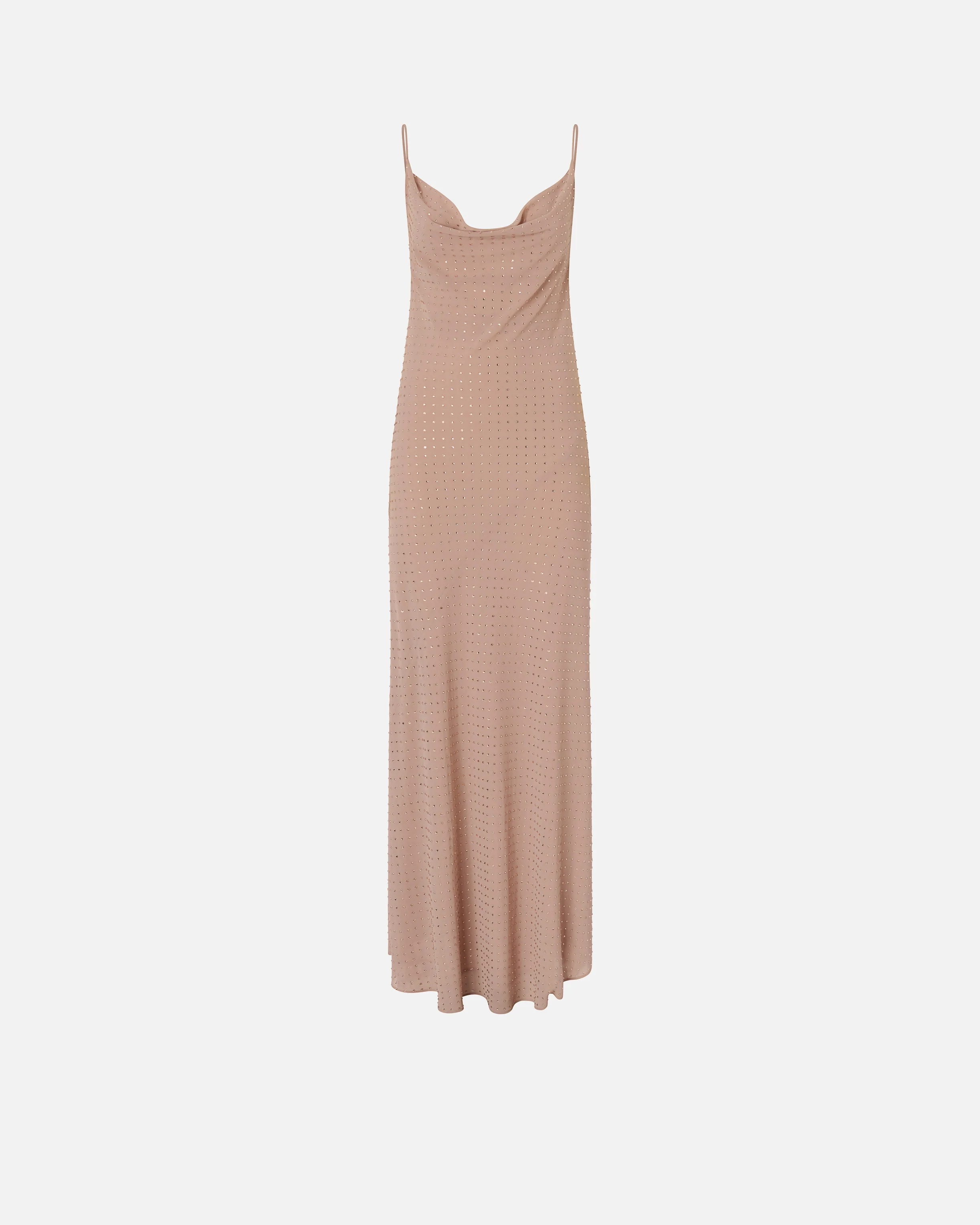 Long slip dress with rhinestones - Image 5