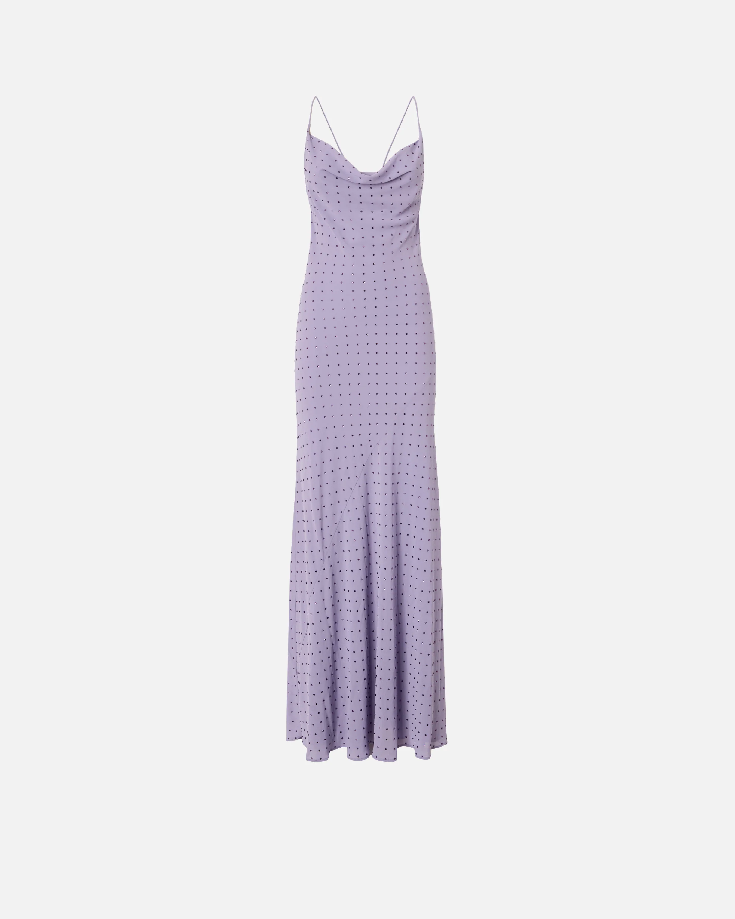 Long slip dress with rhinestones - Image 5