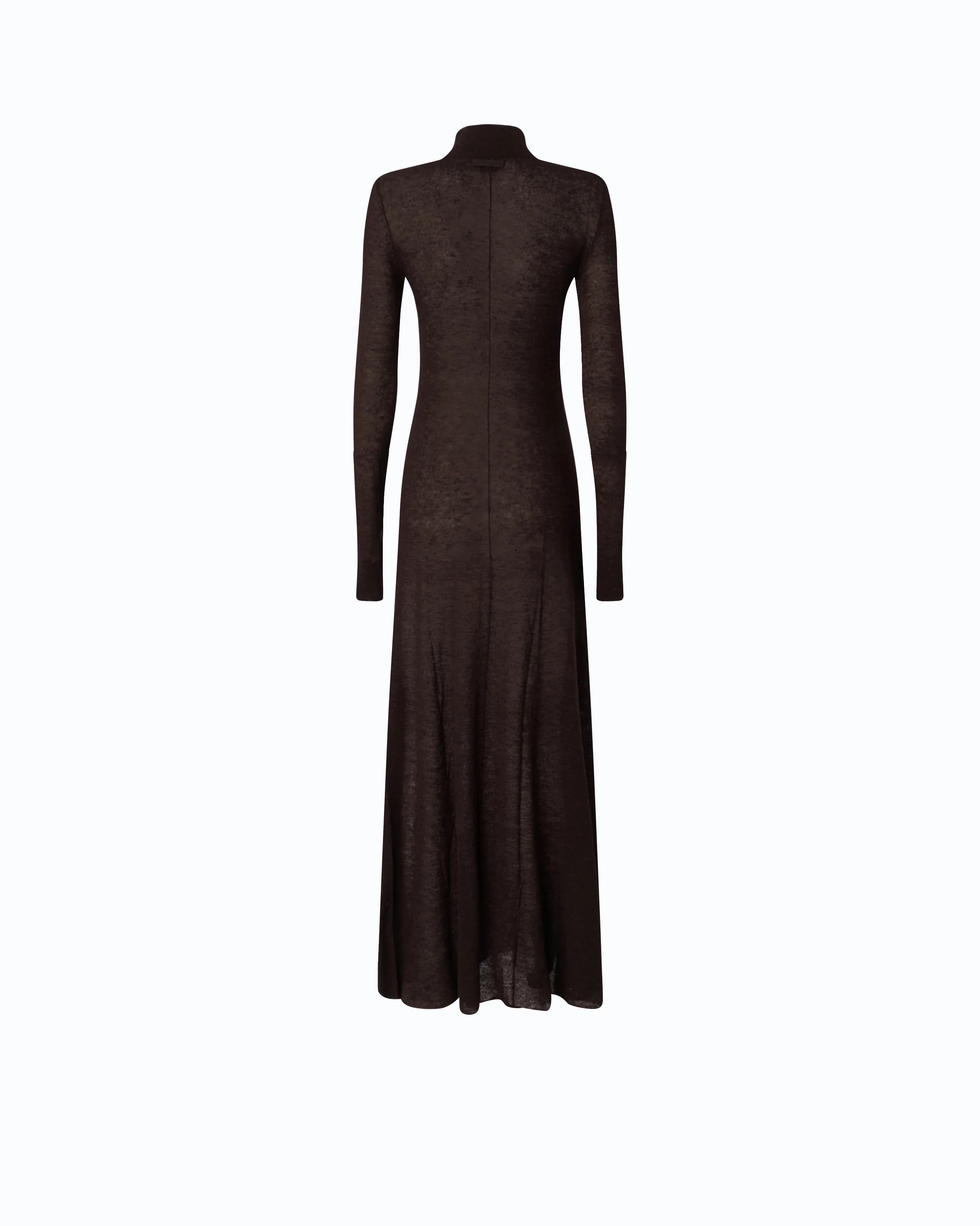 Long turtleneck dress in merino wool and alpaca - Image 6