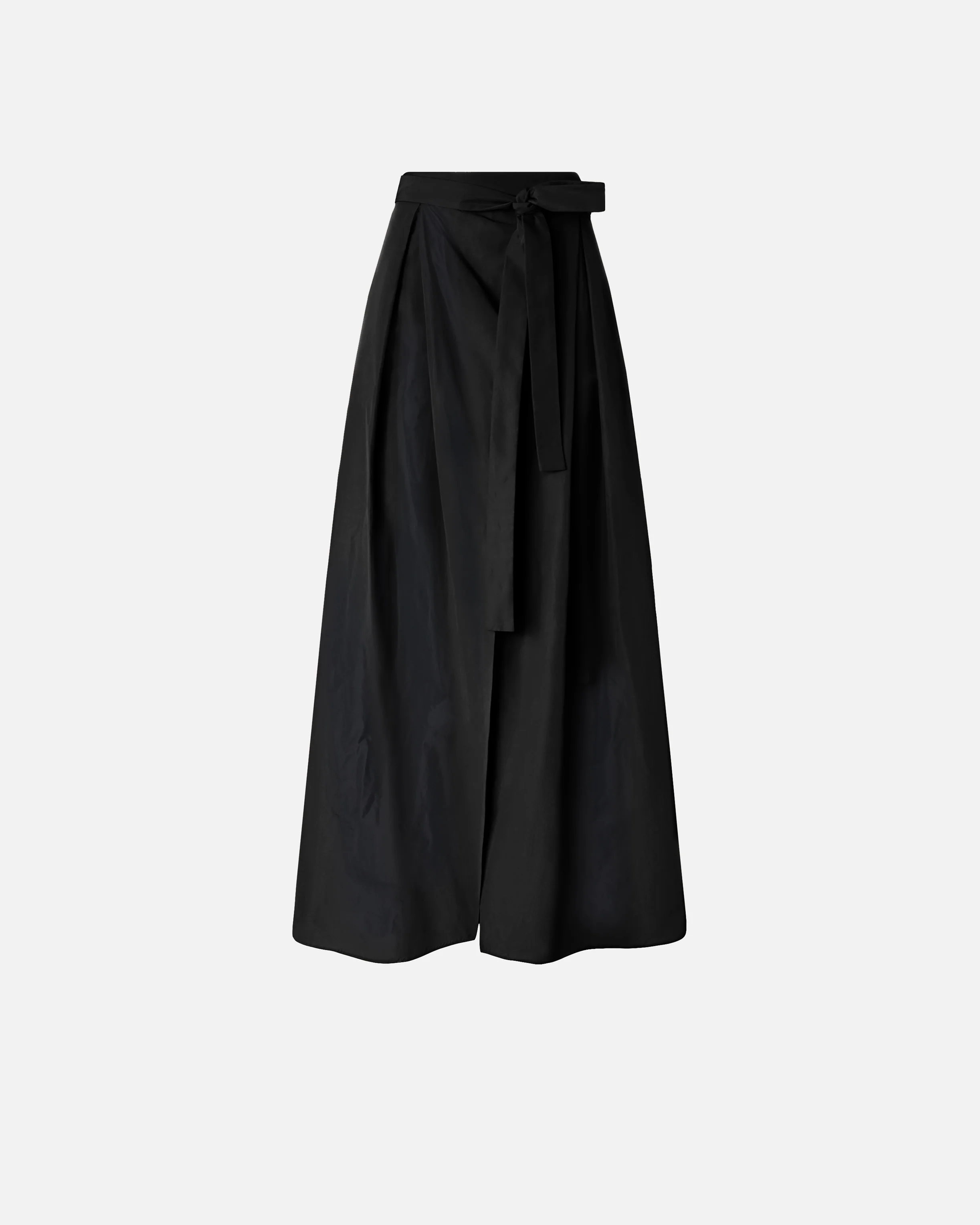 Long wrap skirt with bow - Image 5