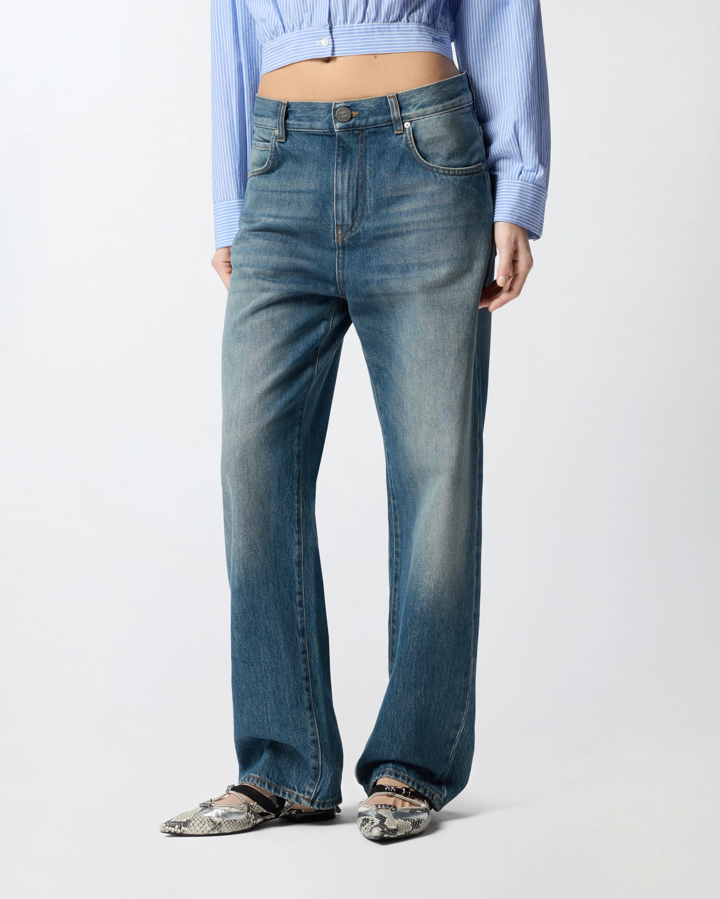 Loose-fit jeans with rear zips - Image 2