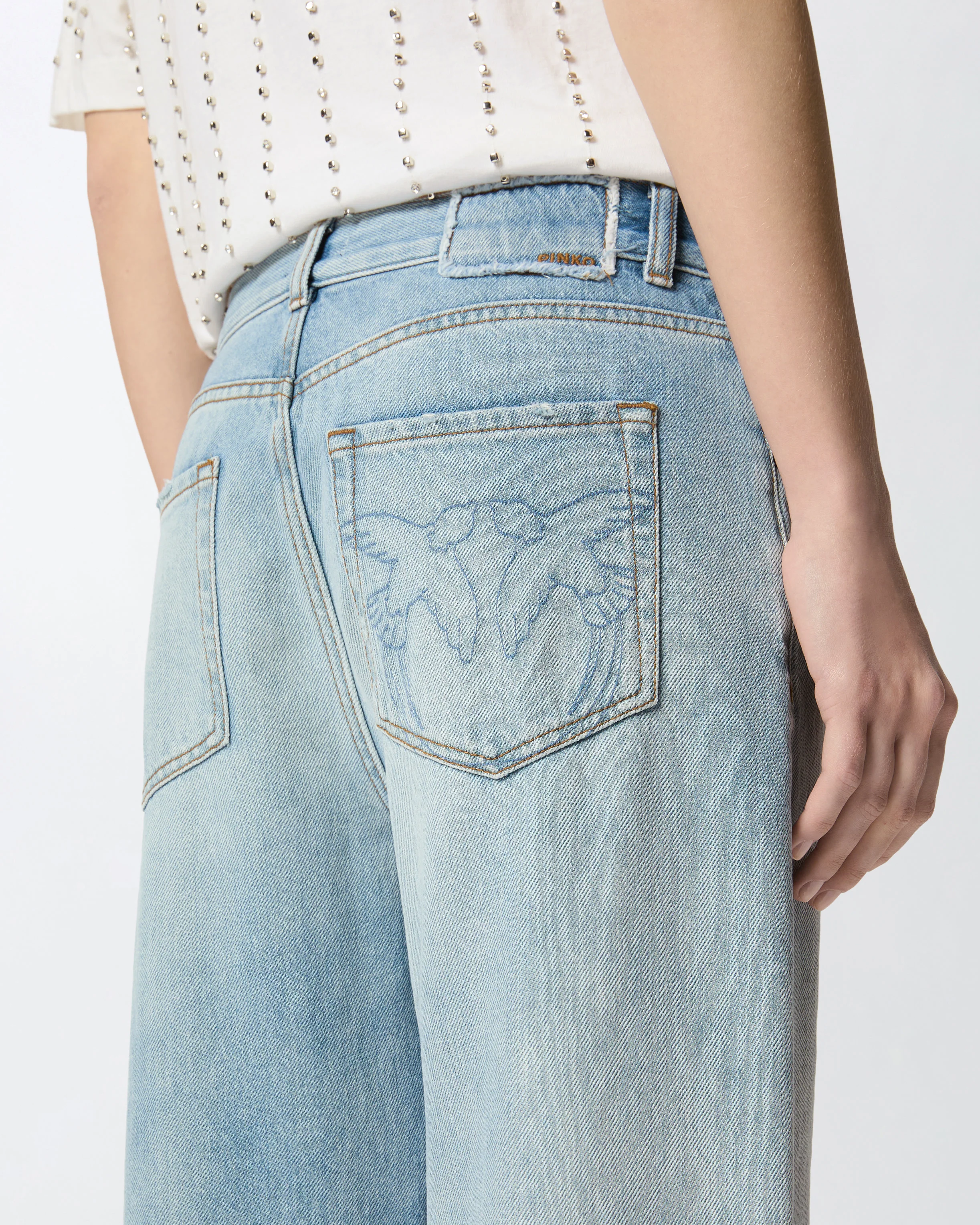 Loose-fit jeans with slits - Image 4