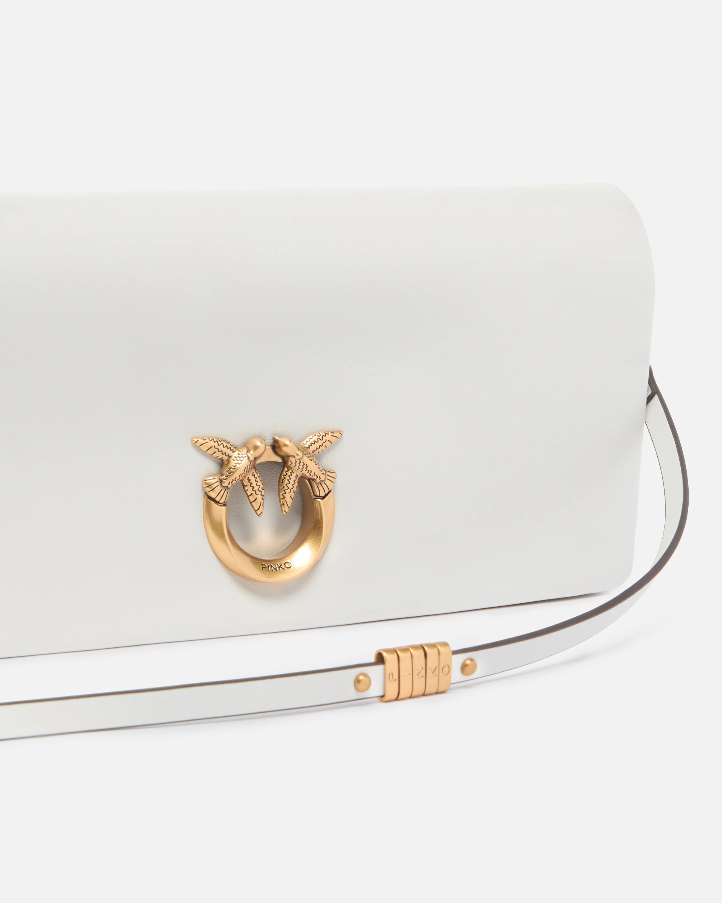 Love Bag Click Soft Horizontal medium crossbody clutch in leather - Image 3