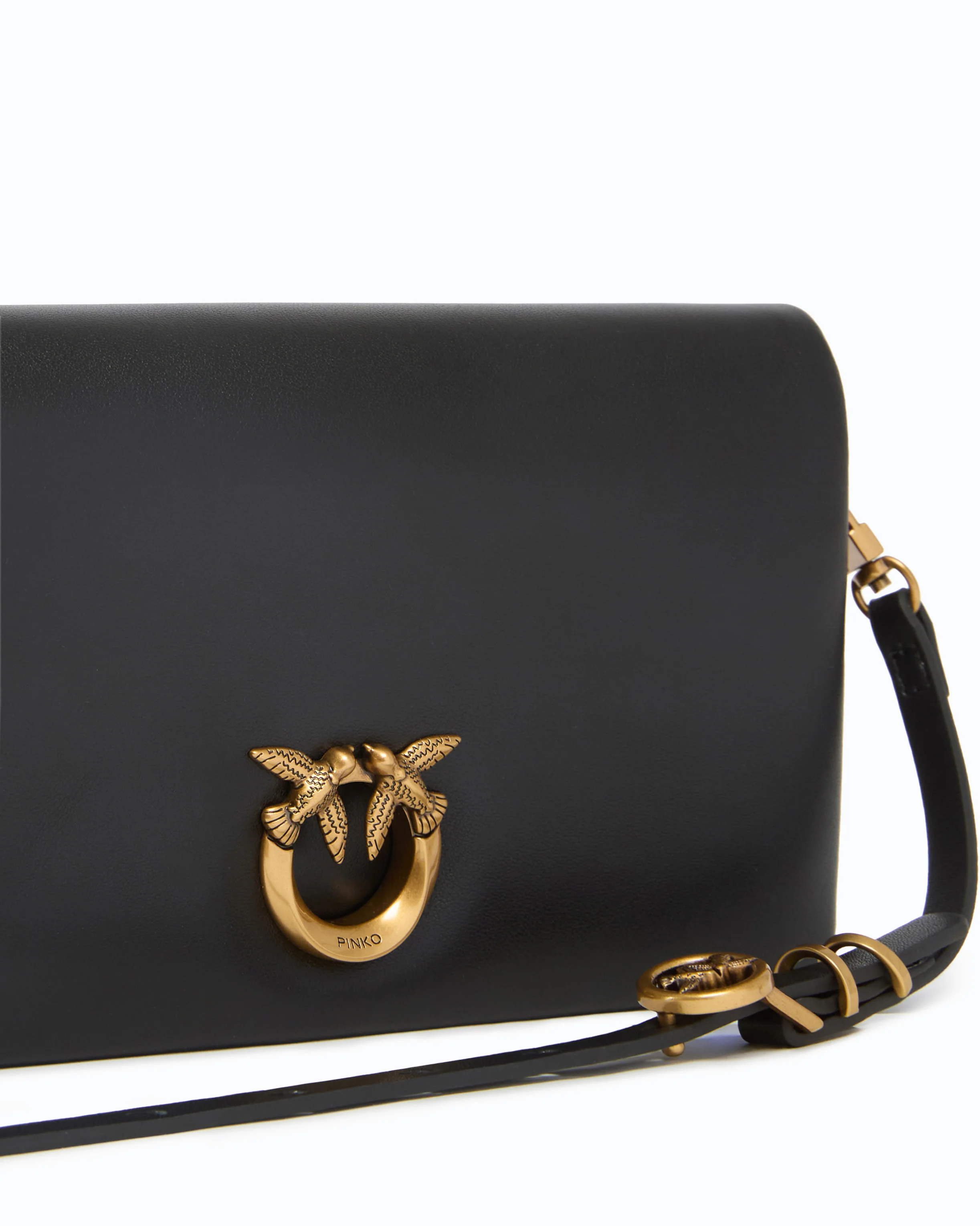Love Bag Click Soft Horizontal Mini small crossbody clutch in leather - Image 3