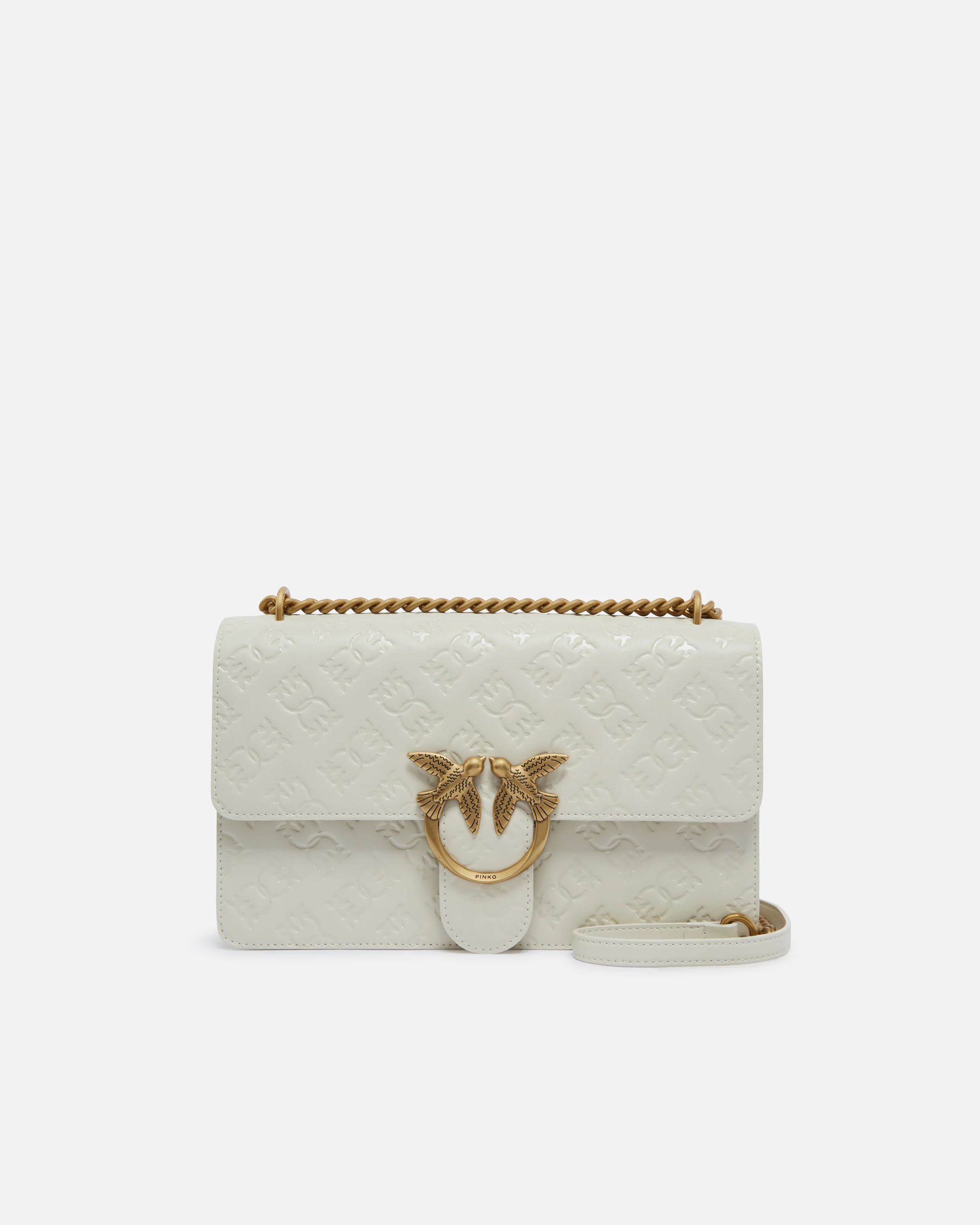 Love Bag leather crossbody bag with logo