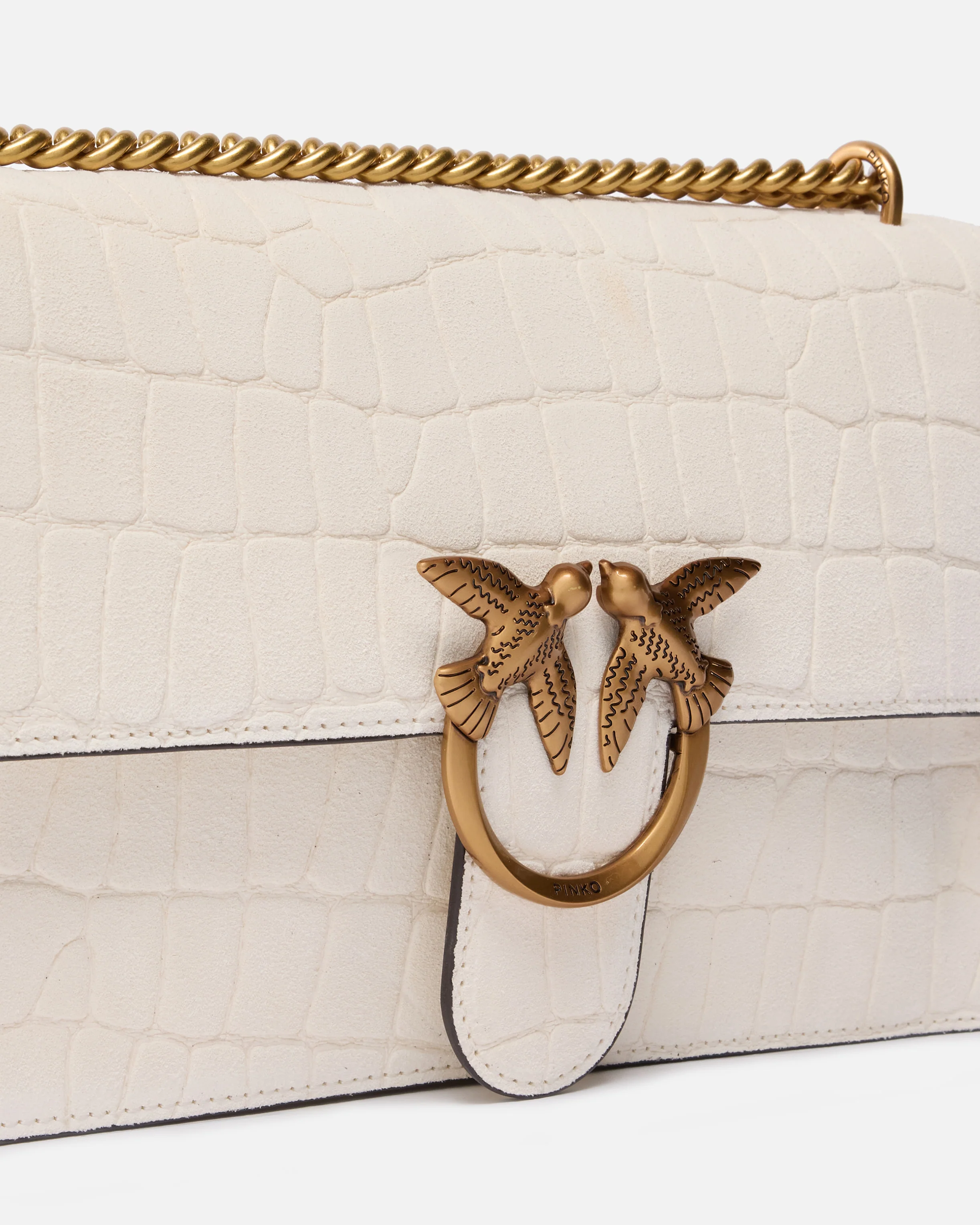Love Bag One medium crossbody bag in crocodile-print leather - Image 3