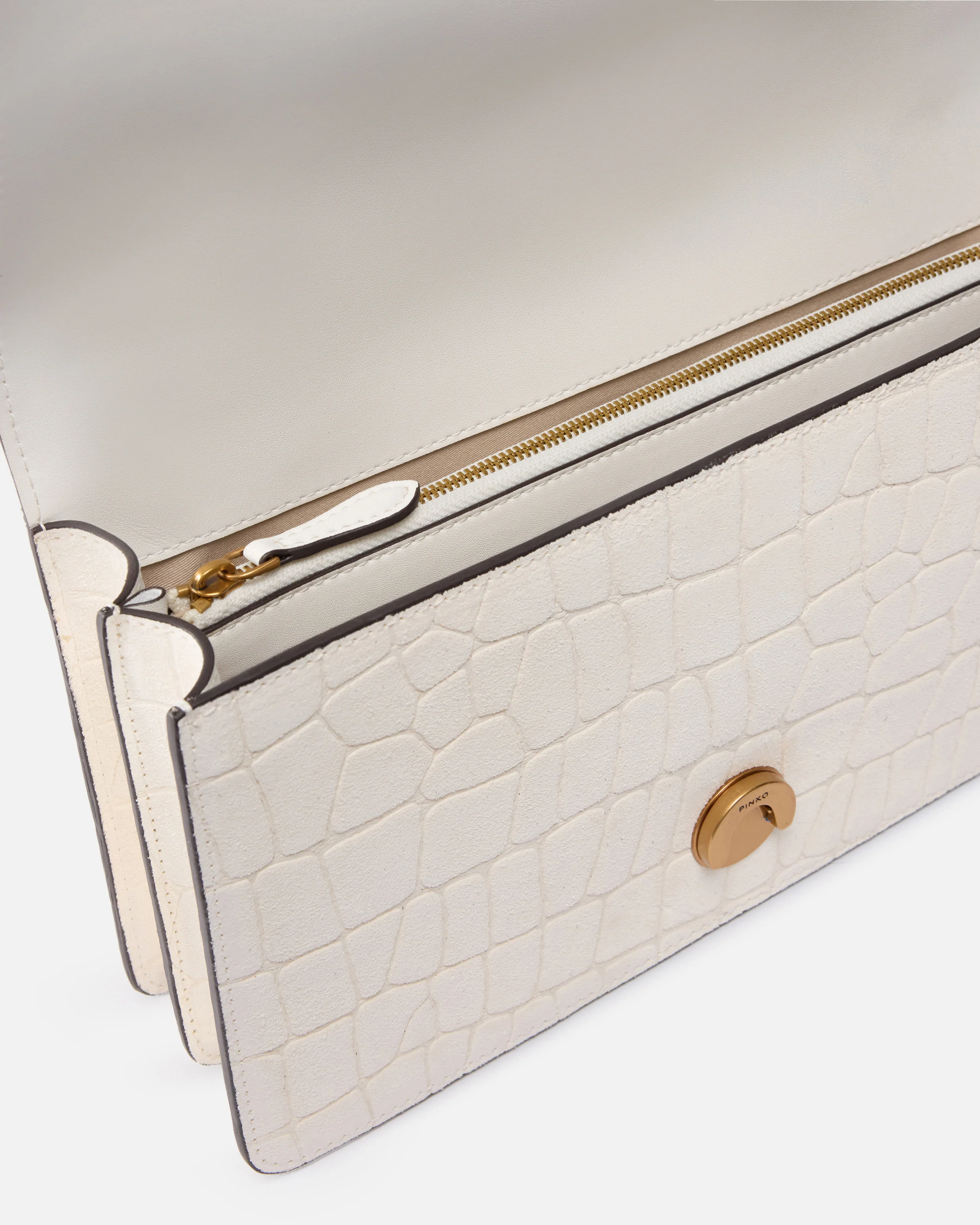 Love Bag One medium crossbody bag in crocodile-print leather - Image 4