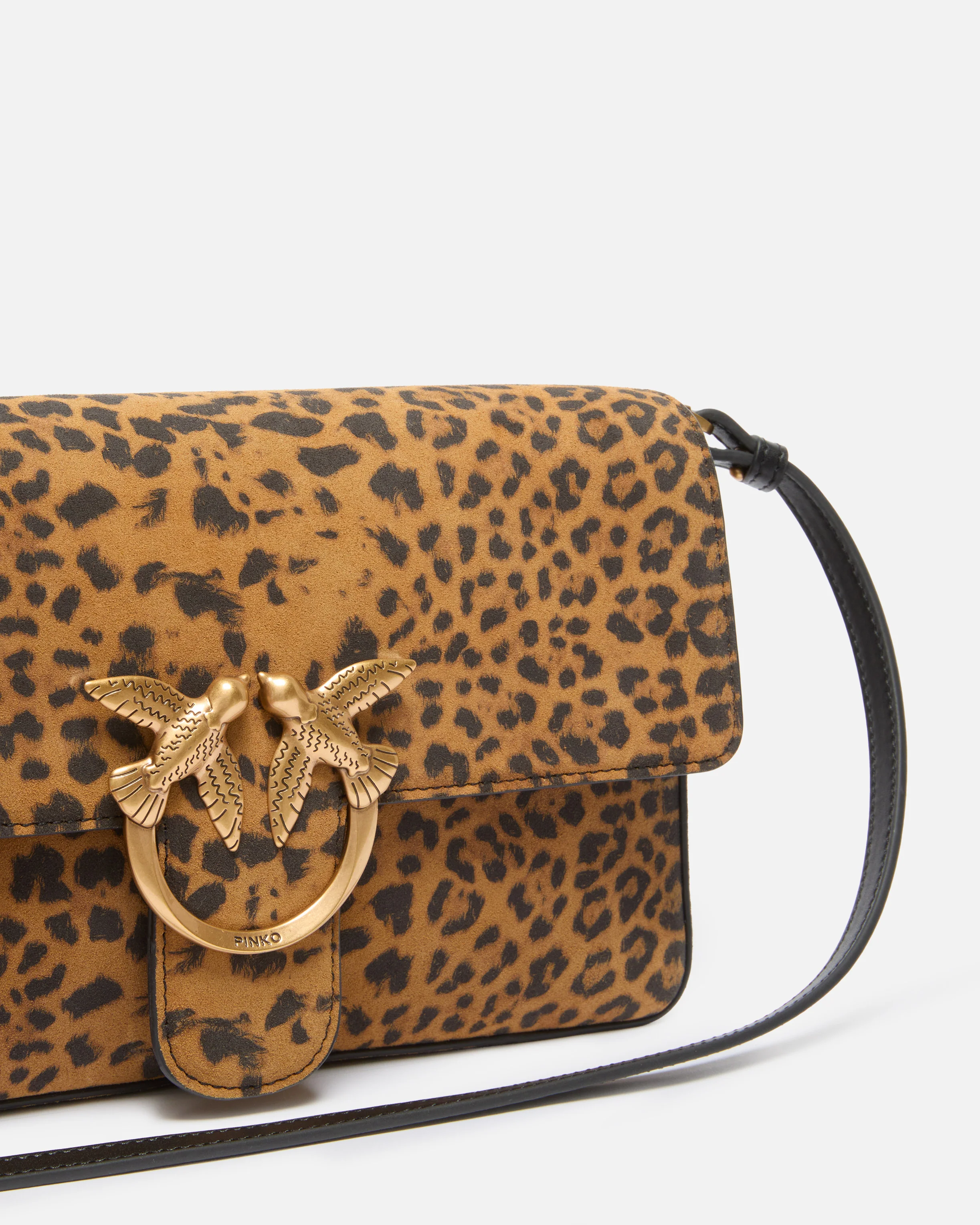 Love Bag One Slouchy medium shoulder bag in leopard-print suede - Image 3