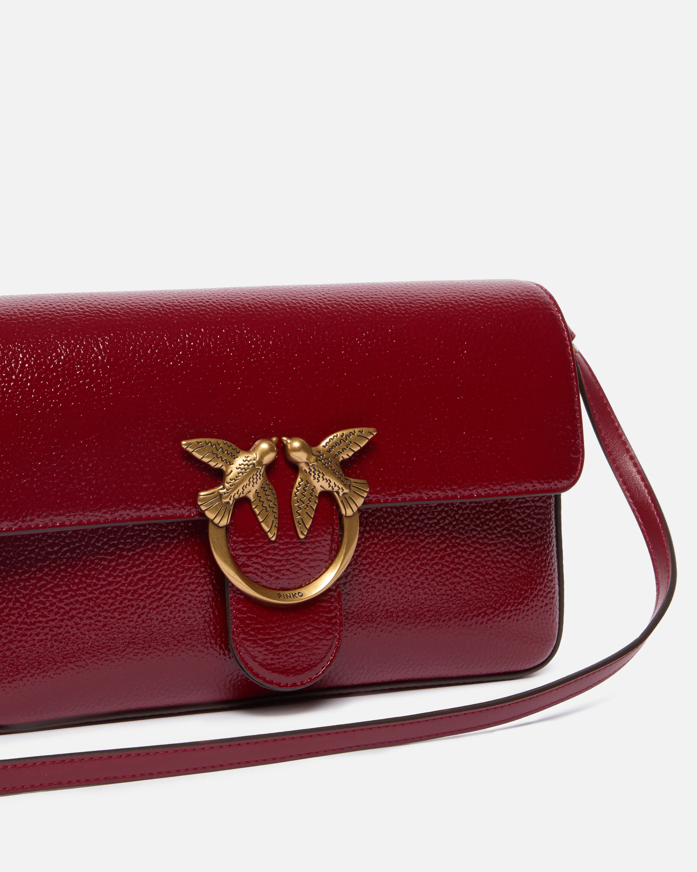 Love Bag One Slouchy medium shoulder bag in tumbled leather - Image 3