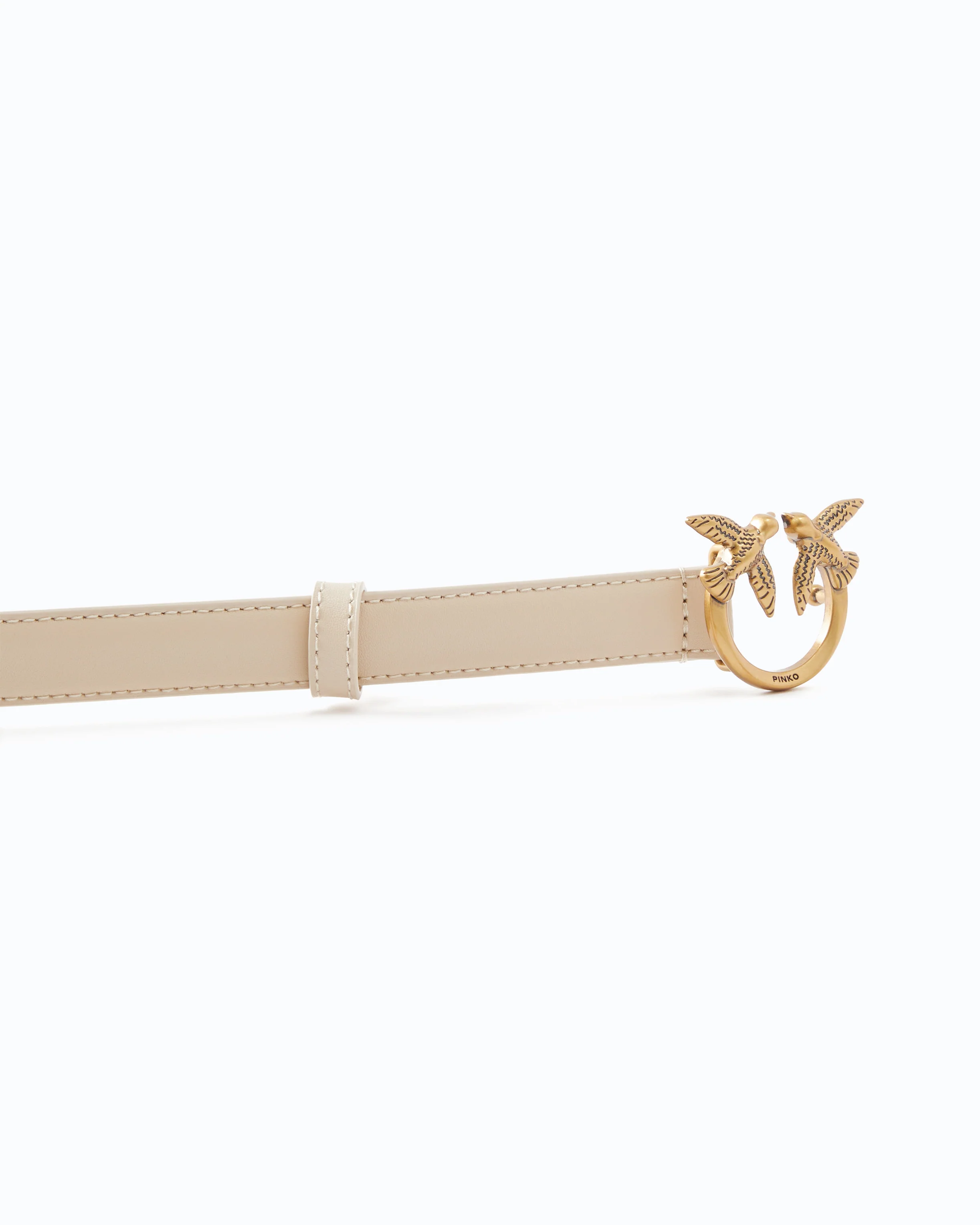 Love Birds thin leather belt 2cm - Image 5