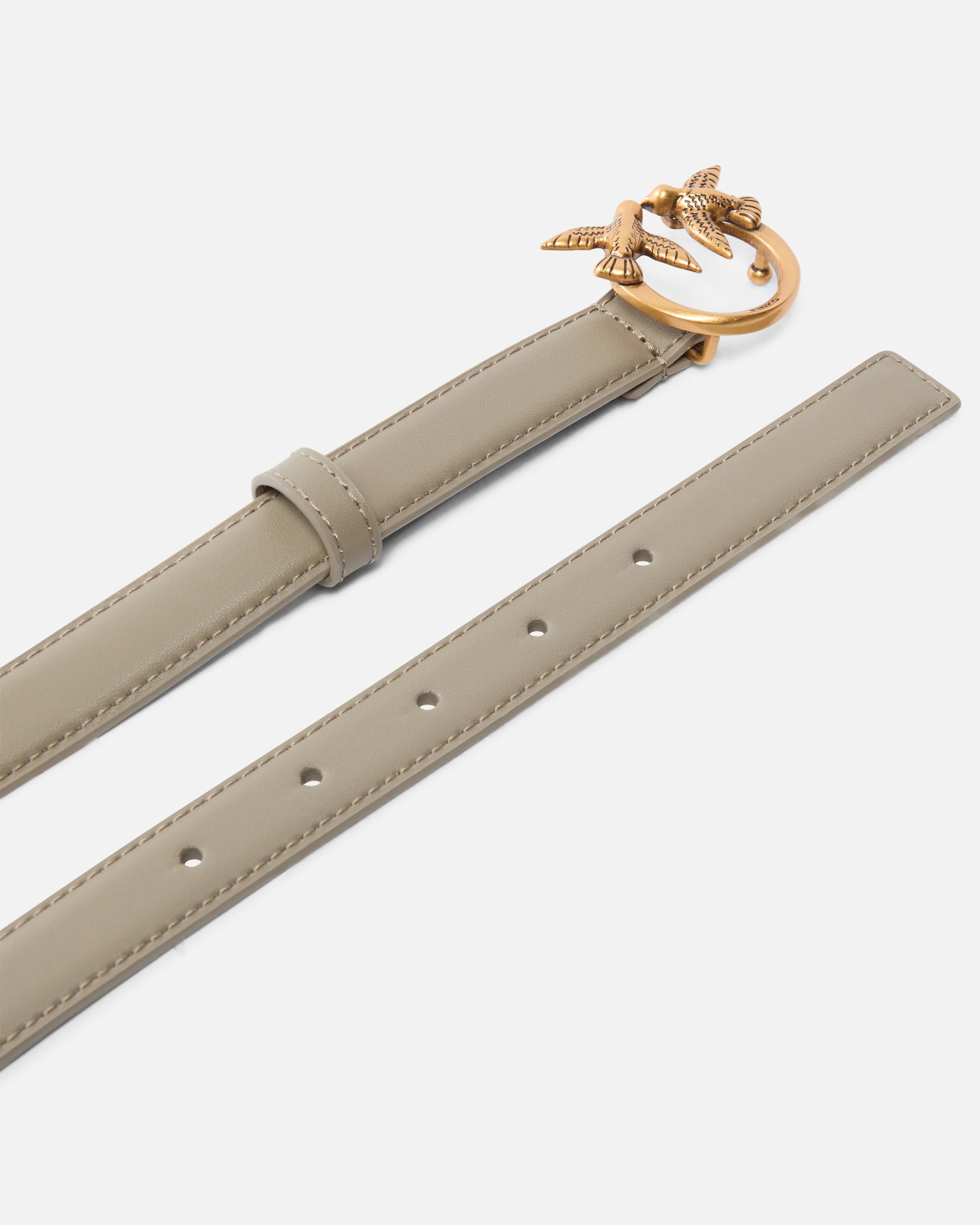 Love Birds thin leather belt 2cm - Image 3