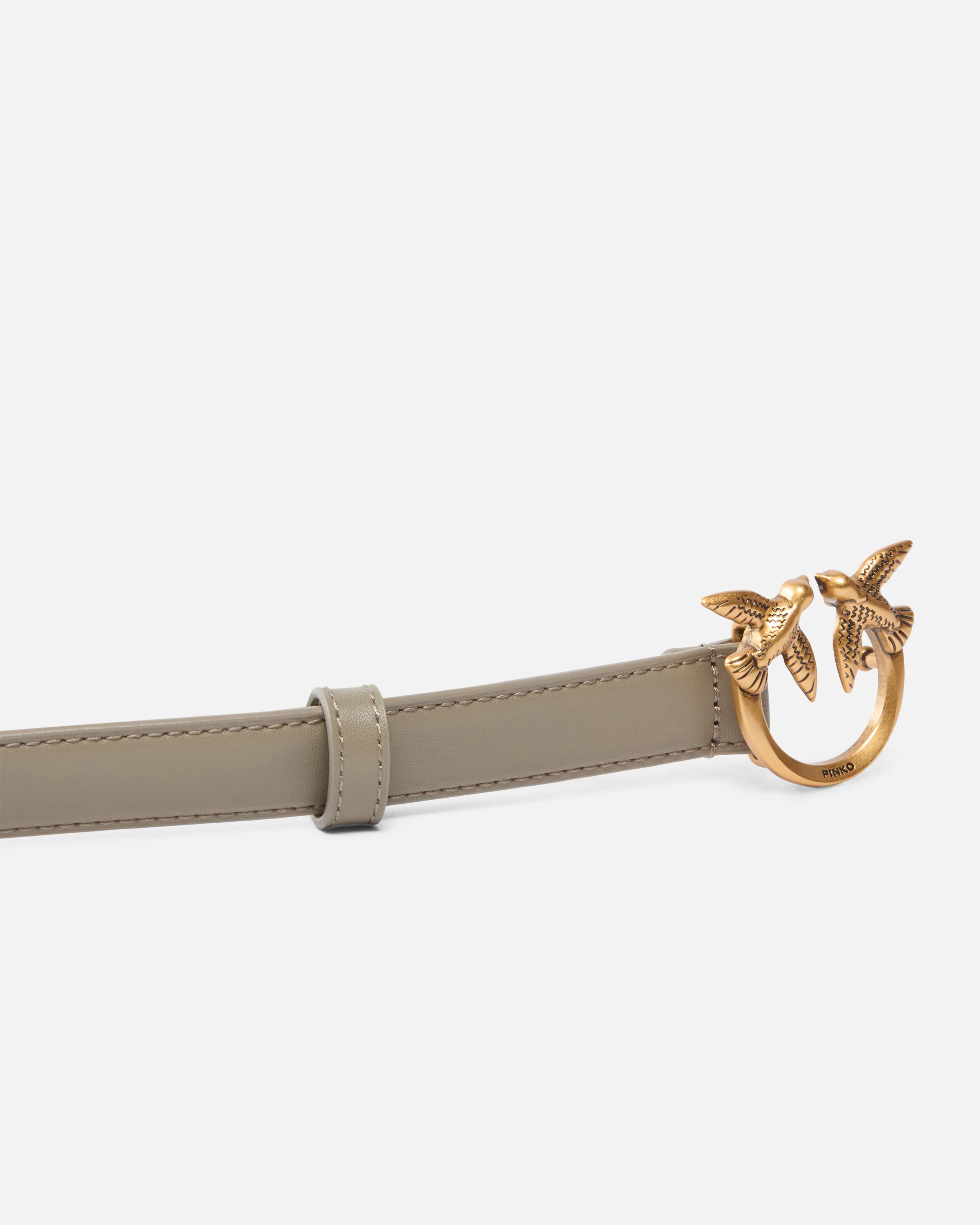 Love Birds thin leather belt 2cm - Image 5