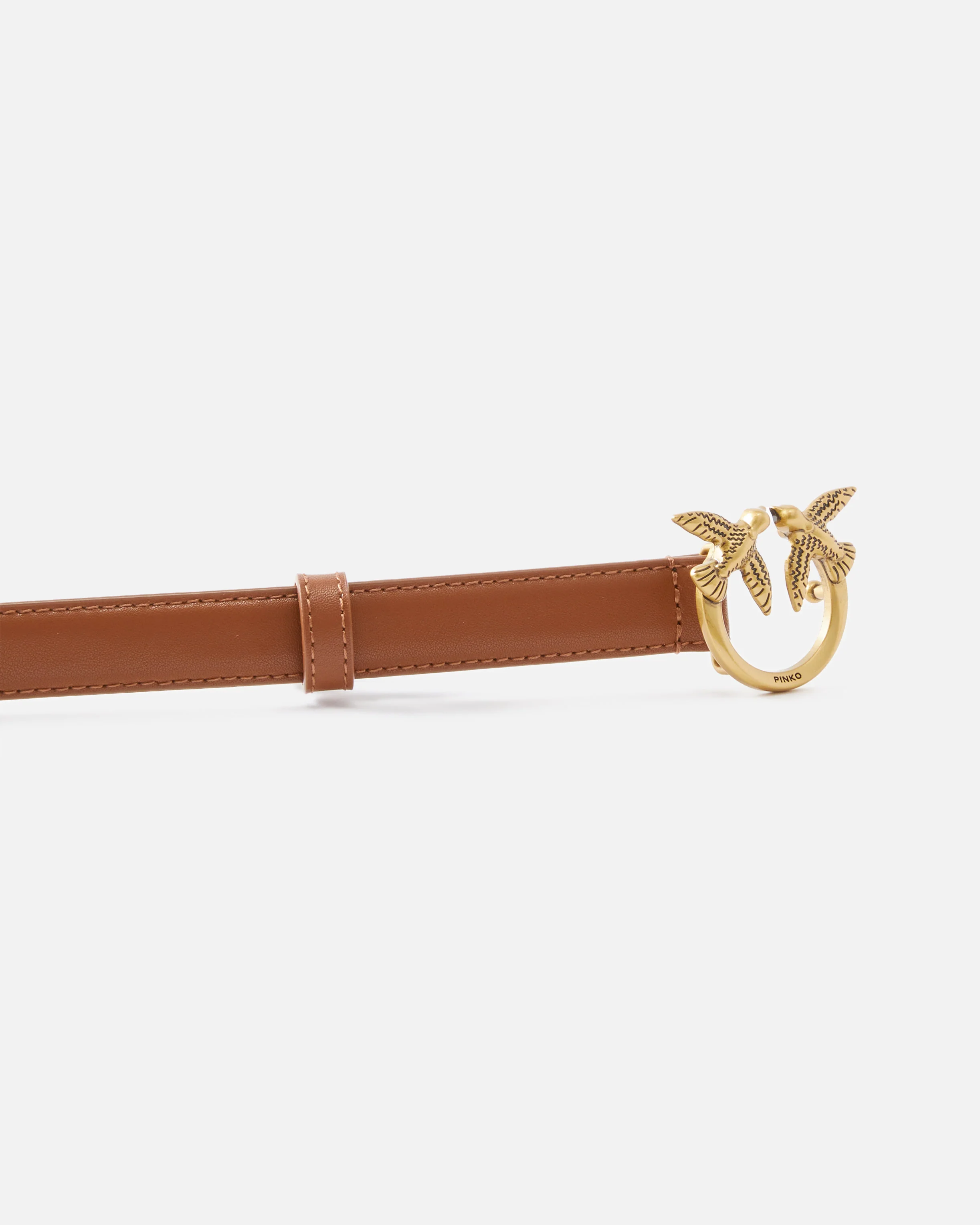 Love Birds thin leather belt 2cm - Image 5