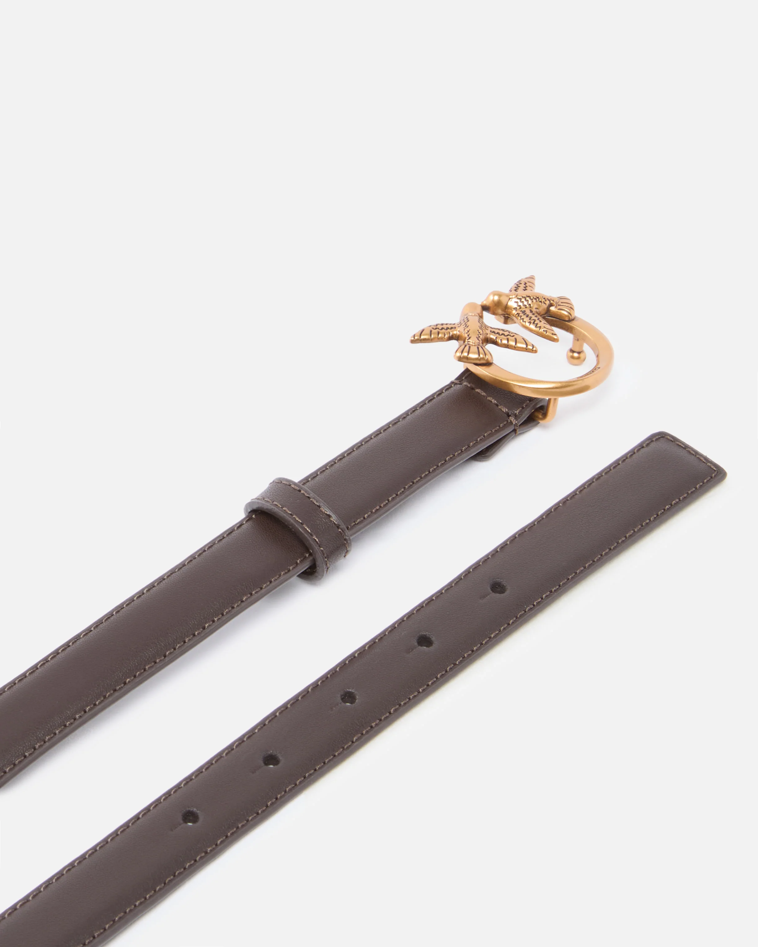 Love Birds thin leather belt 2cm - Image 3