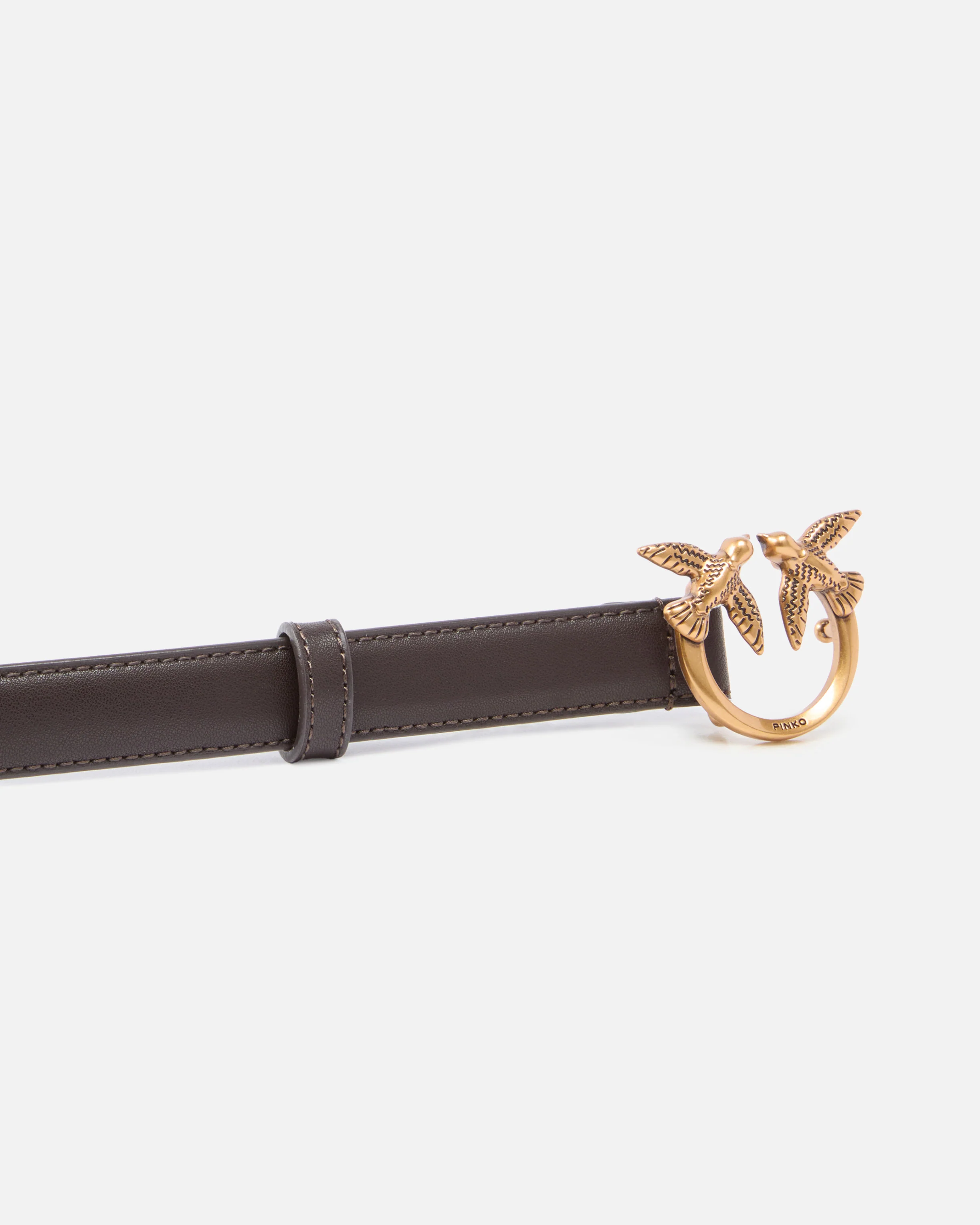 Love Birds thin leather belt 2cm - Image 5