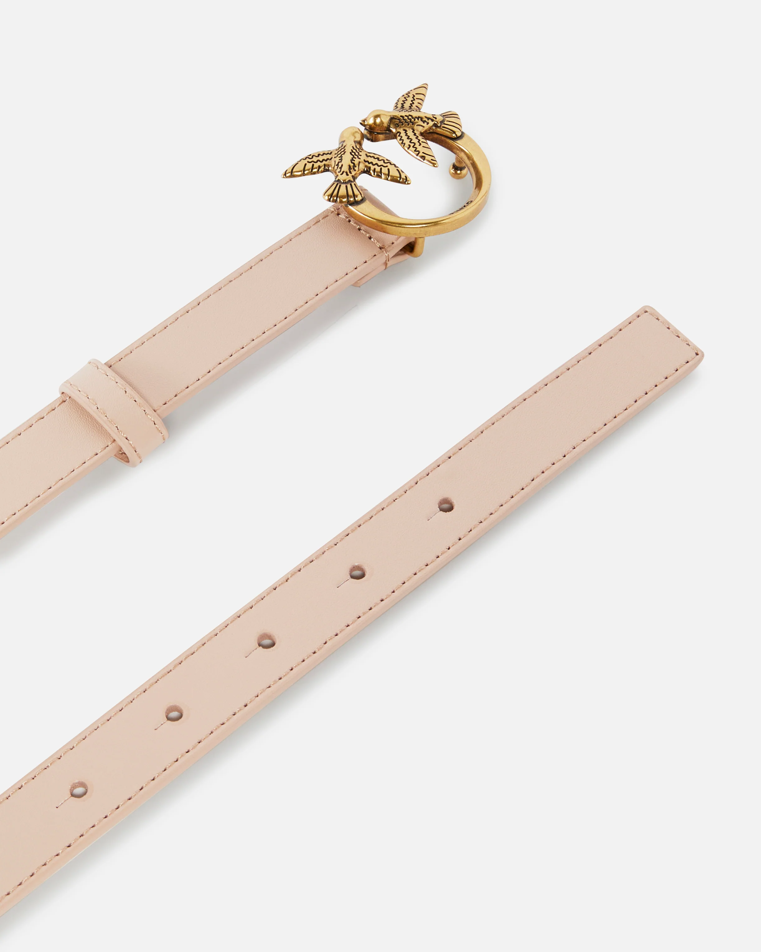 Love Birds thin leather belt 2cm - Image 3