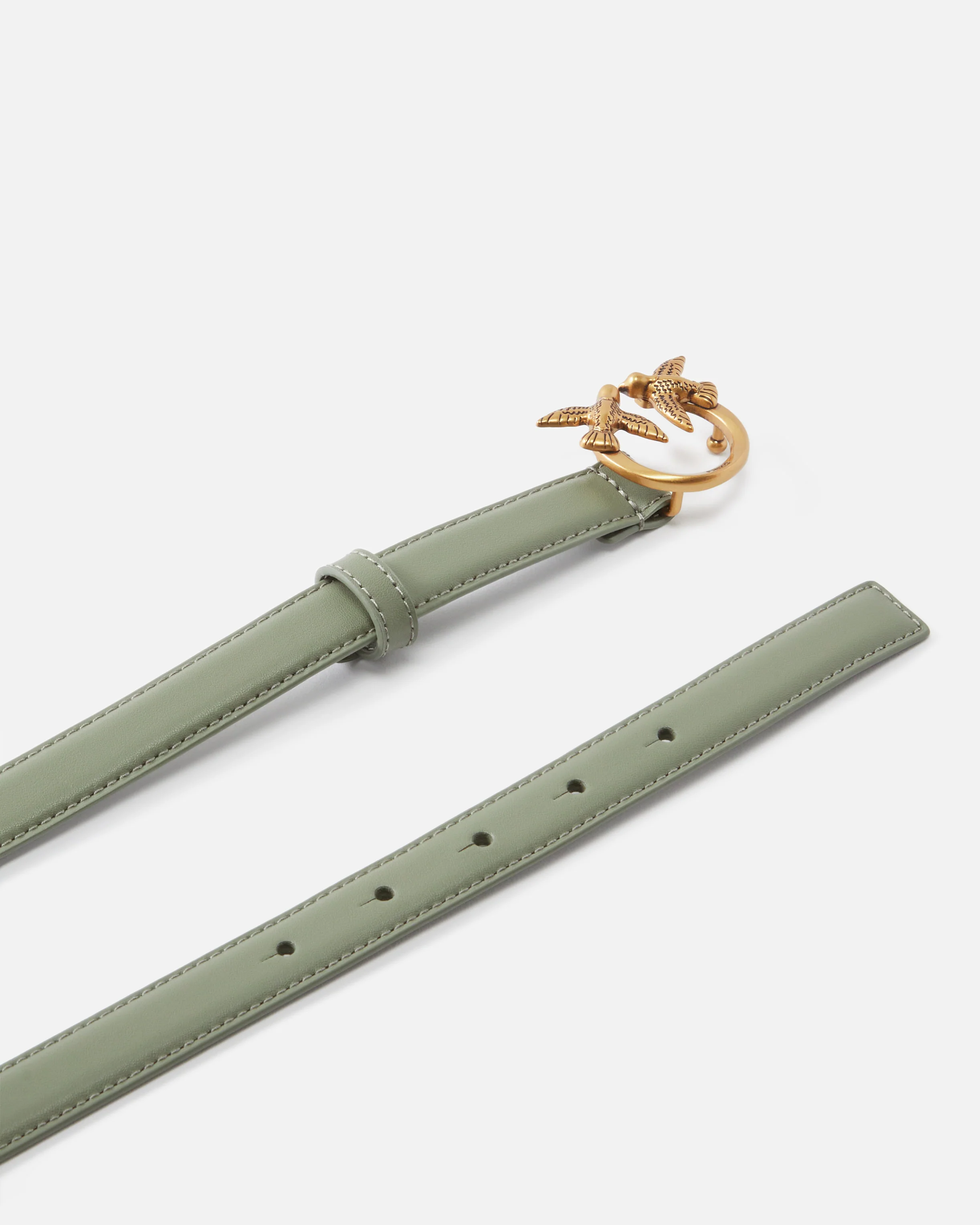 Love Birds thin leather belt 2cm - Image 3