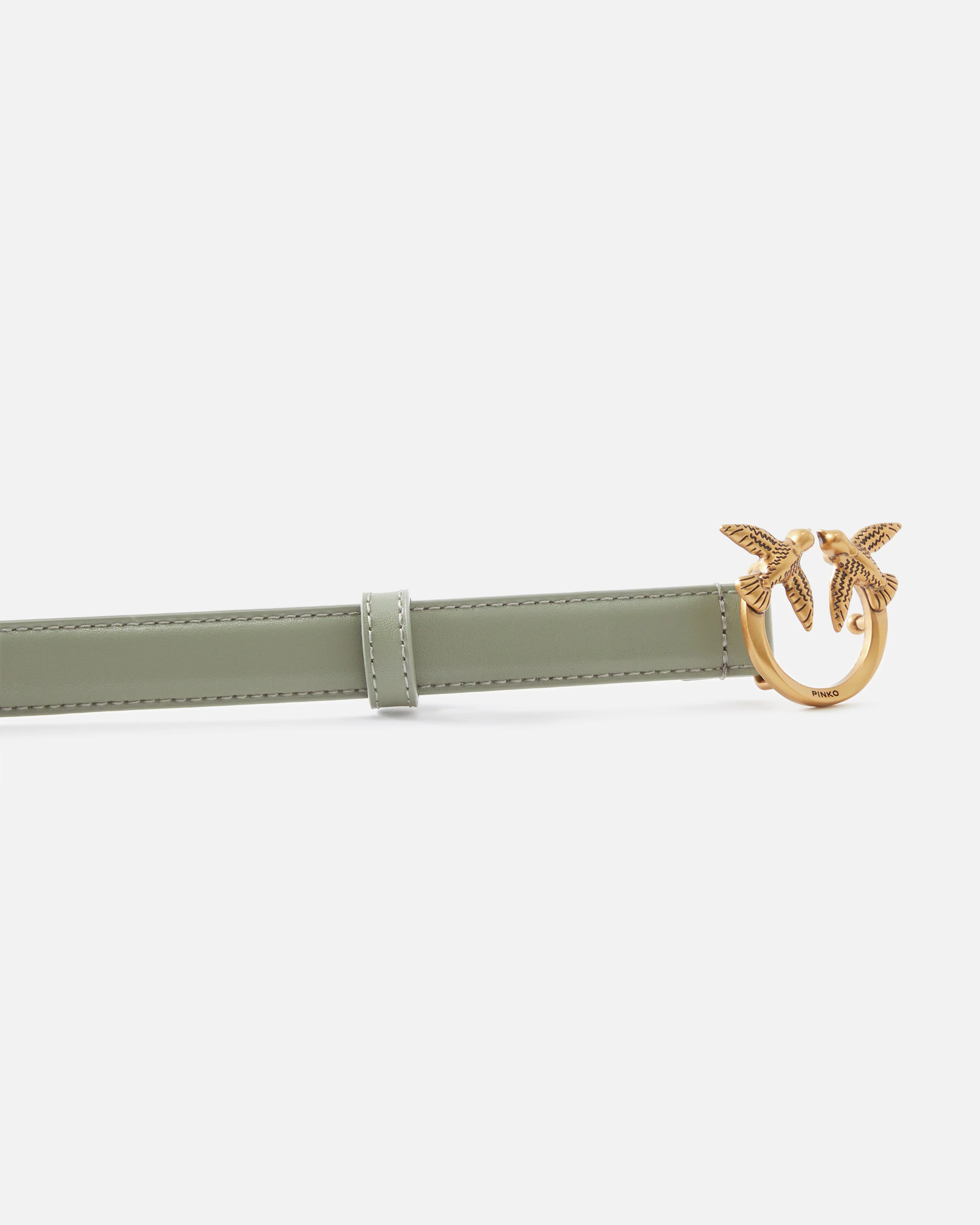 Love Birds thin leather belt 2cm - Image 5