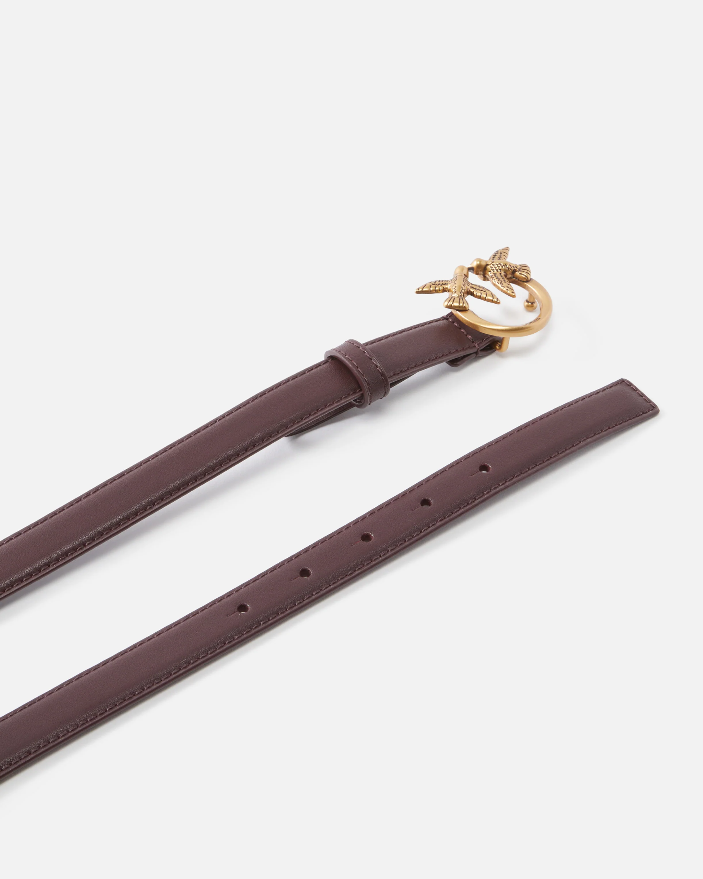 Love Birds thin leather belt 2cm - Image 3