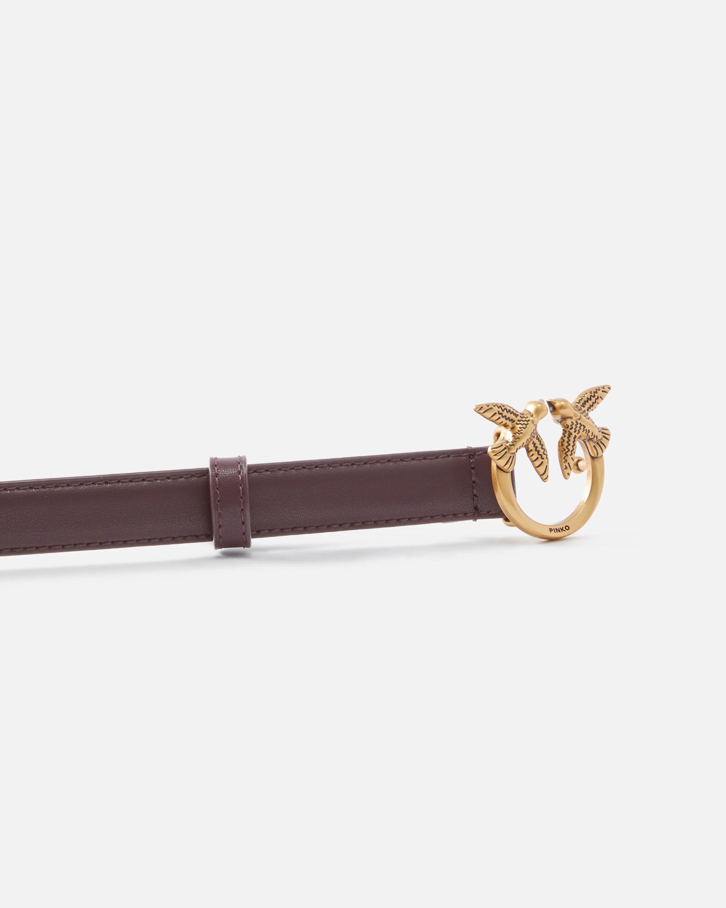 Love Birds thin leather belt 2cm - Image 5