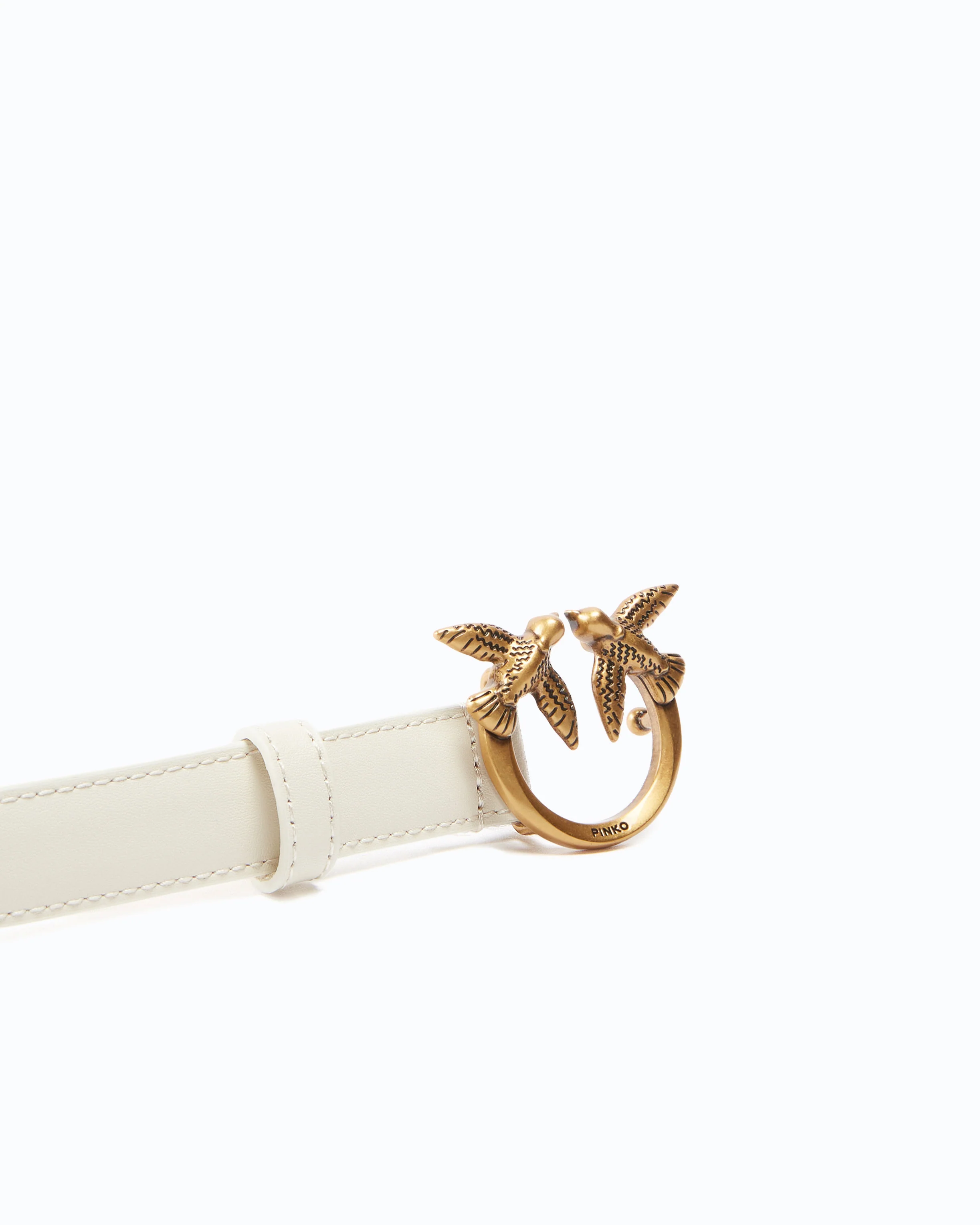 Love Birds thin leather belt 2cm - Image 5
