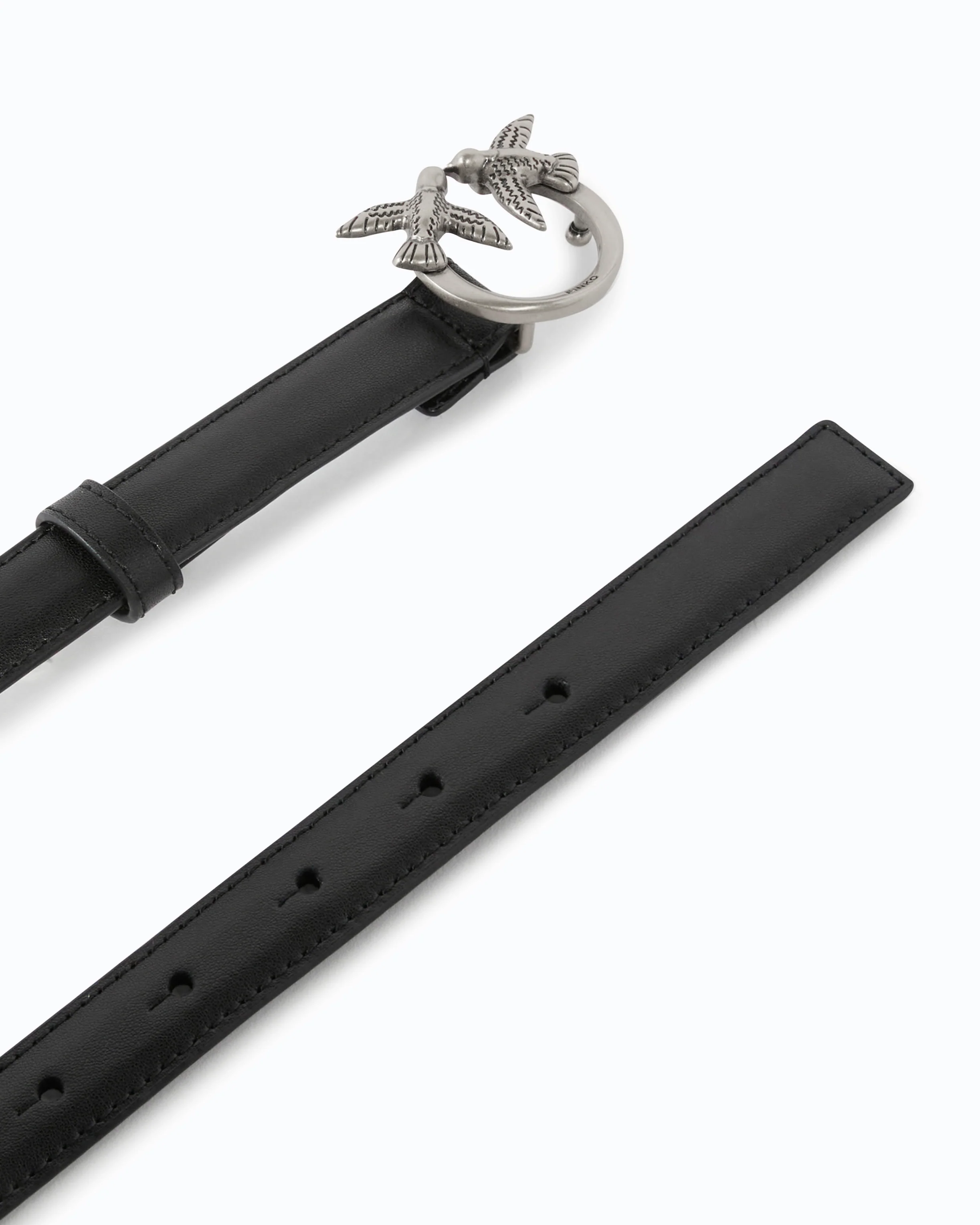 Love Birds thin leather belt 2cm - Image 3