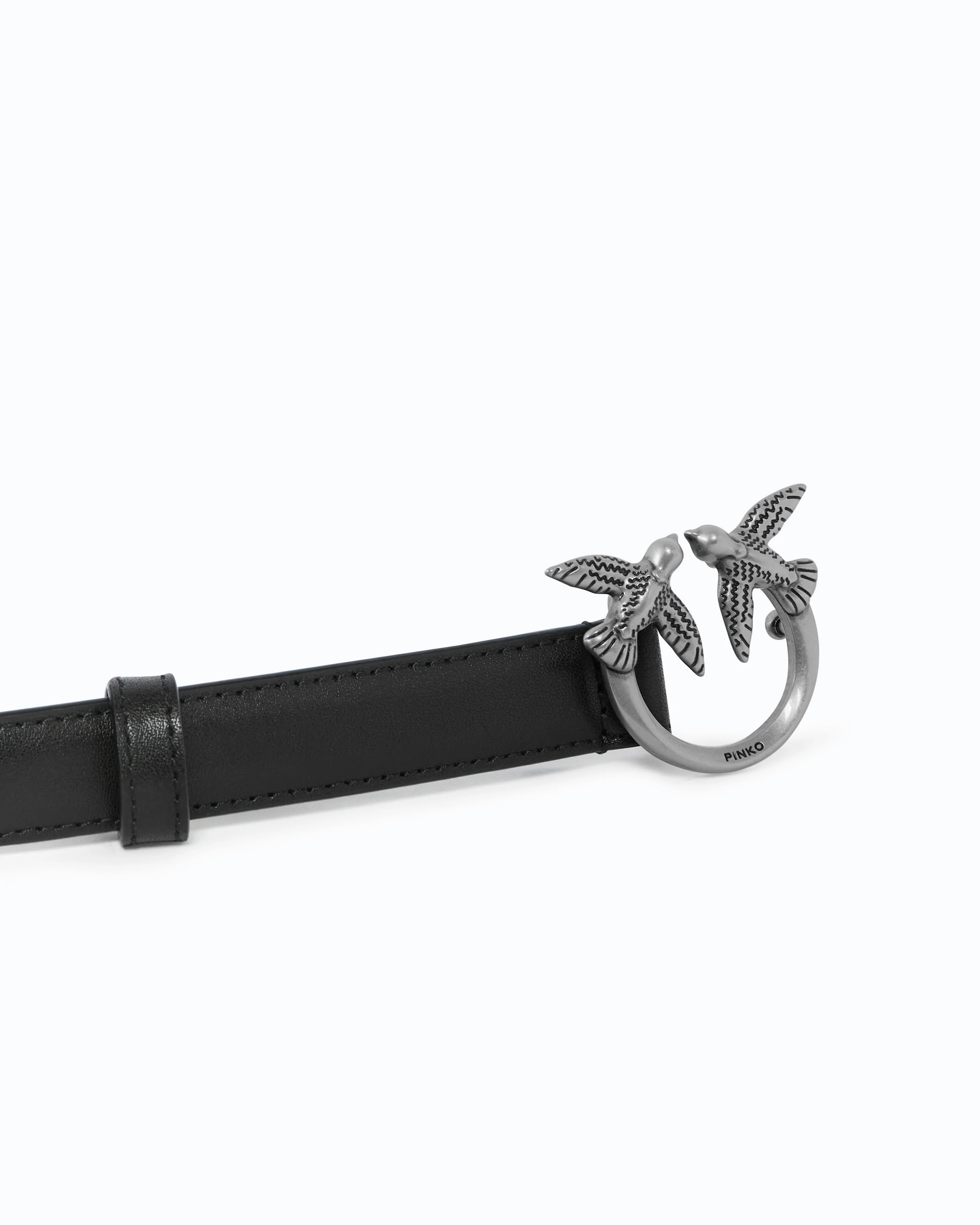 Love Birds thin leather belt 2cm - Image 5