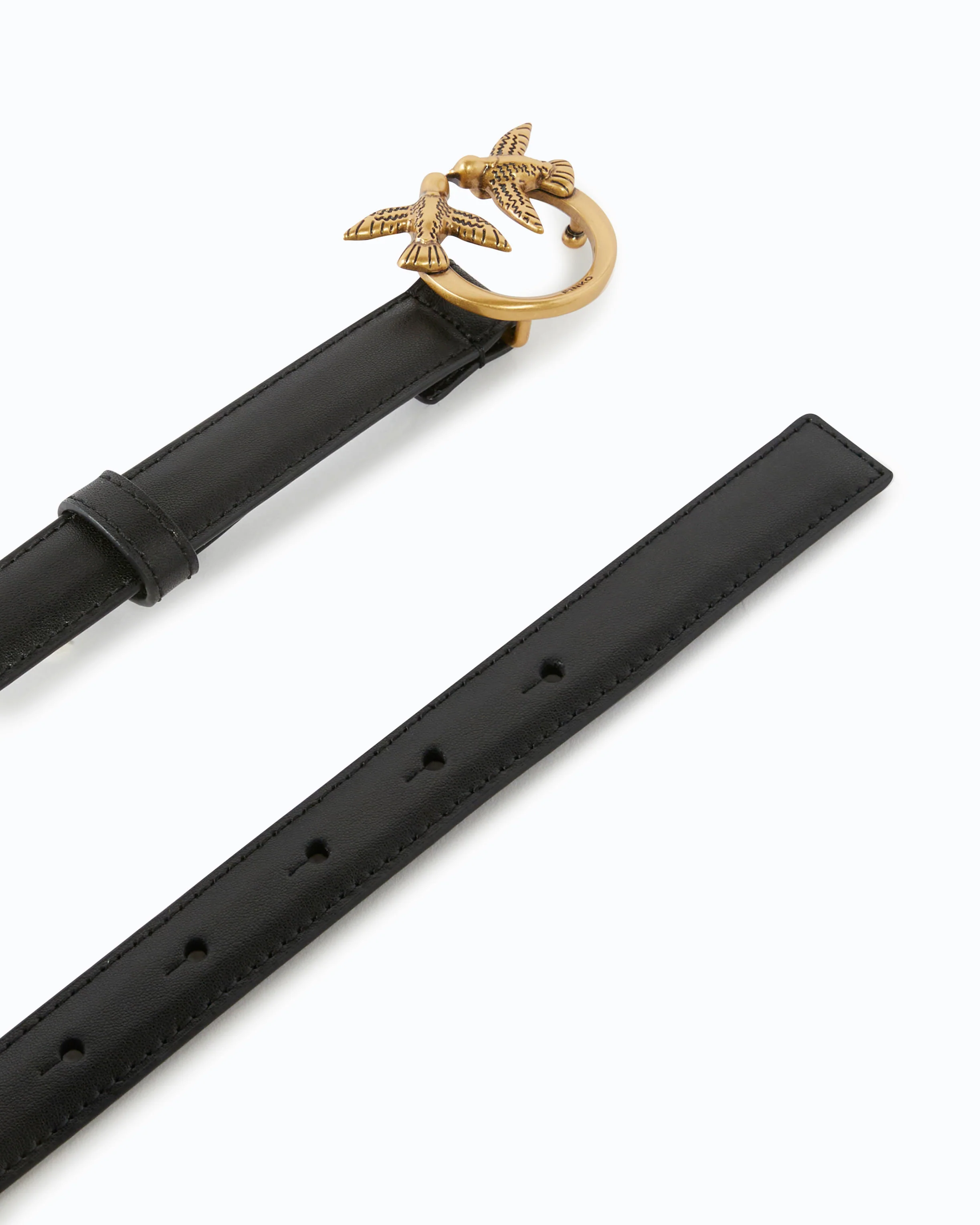 Love Birds thin leather belt 2cm - Image 3